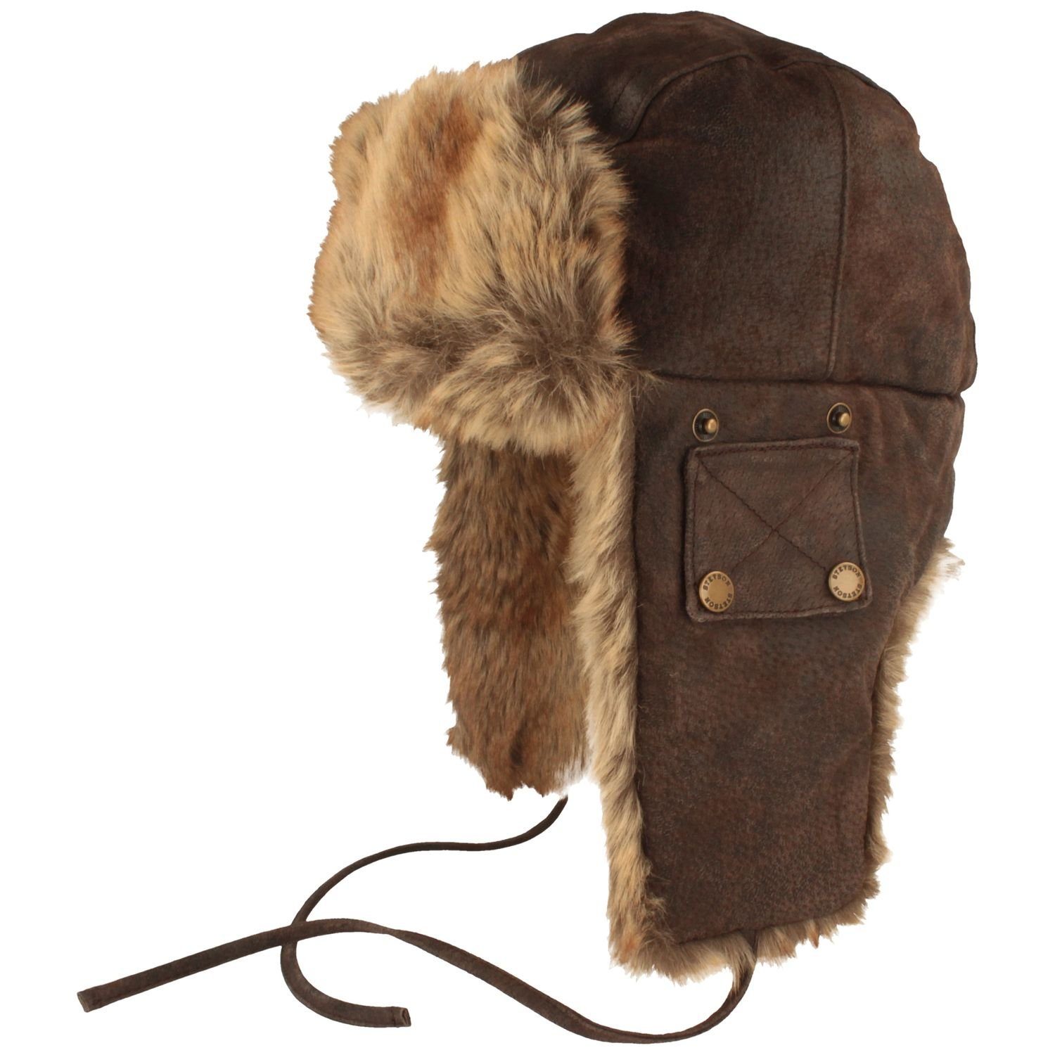 Stetson Schiebermütze Stetson Fliegermütze Ohrenklappen 100% Leder günstig online kaufen