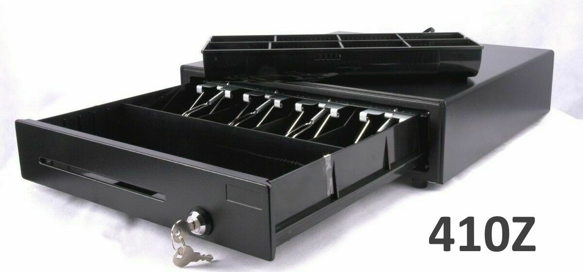 BlitzKasse Geldkassette Kassenlade iQCash410 RJ-11 41x41x10cm Kassenschublade Geldlade