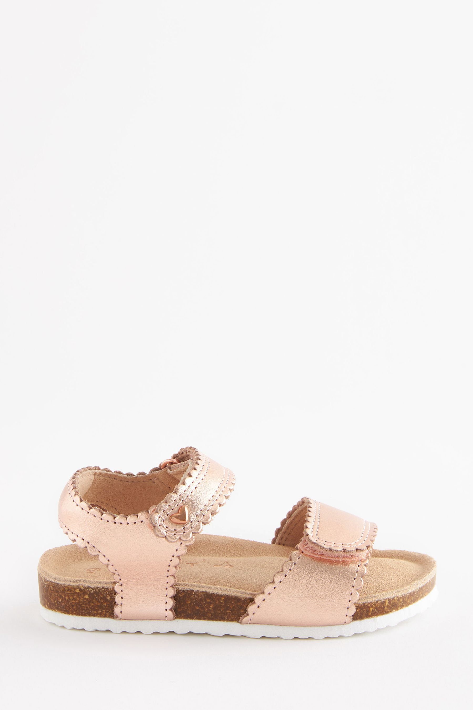 Next Sandalen mit Korksohle Sandale (1-tlg) Rose Gold Leather