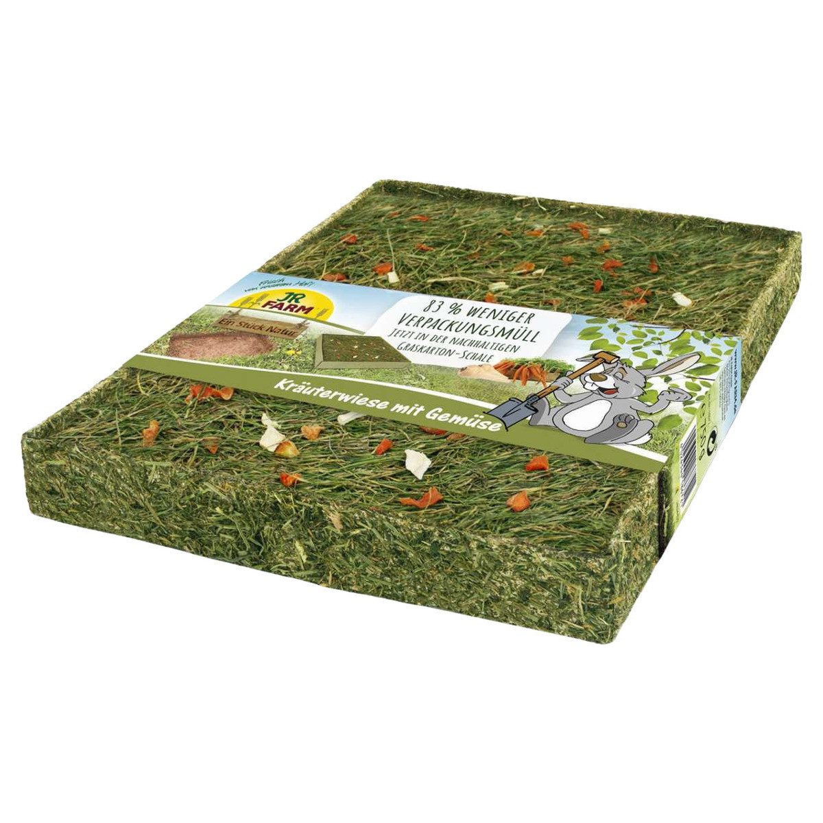 JR Farm "Ein Stück Natur" Kräuterwiese mit Gemüse 550 g - 4 Stück, für: Kleintier