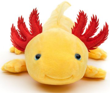 Uni-Toys Kuscheltier Axolotl - verschiedene Farben - 32 cm (Länge) - Plüsch, Plüschtier, zu 100 % recyceltes Füllmaterial