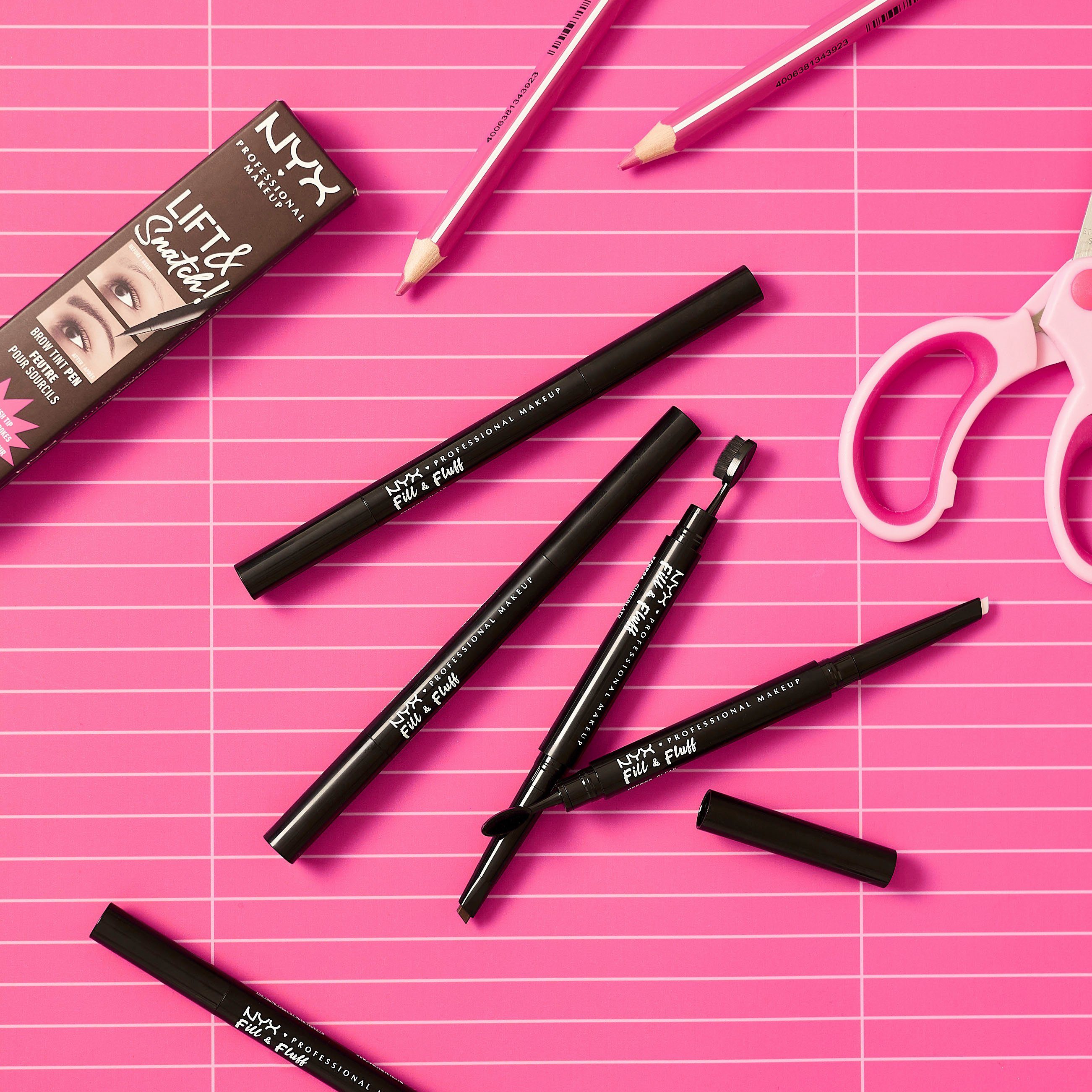 NYX Augenbrauen-Stift Professional Makeup Pen black Lift & Brow Tint Snatch