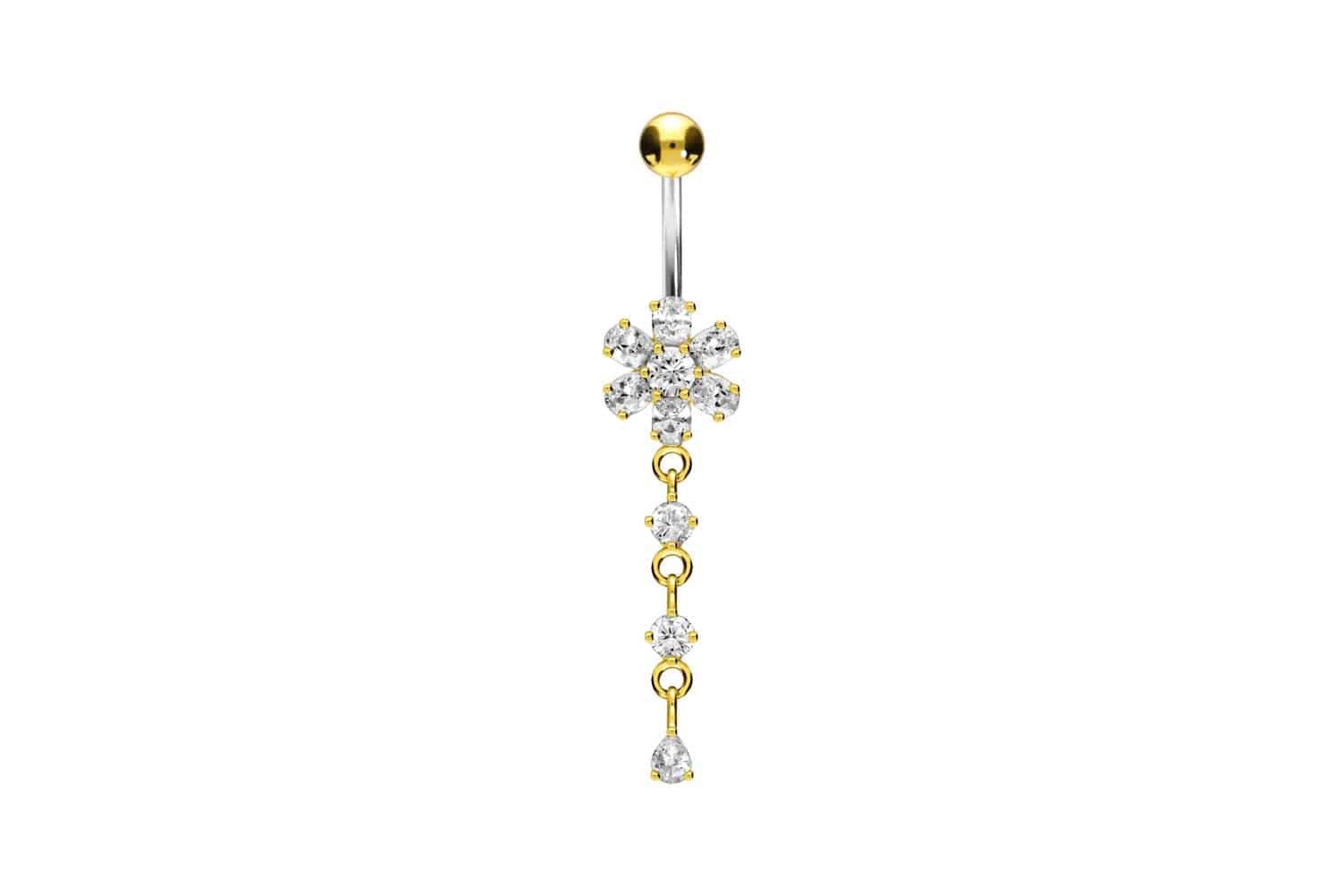 PIERCINGLINE Bauchnabelpiercing Titan Bananabell mit 925er günstig online kaufen