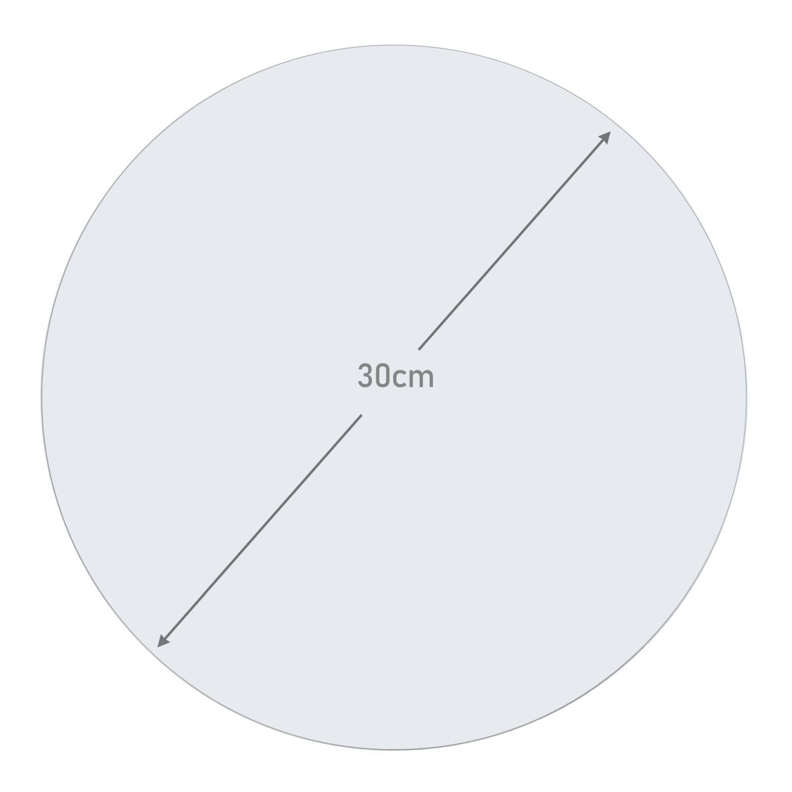 Quarzuhrwerk Darstellung aus Wanduhr cm Primedeco mit Rund - Motiv Durchmesser Wanduhr mit Glas 30 Abstrakte und