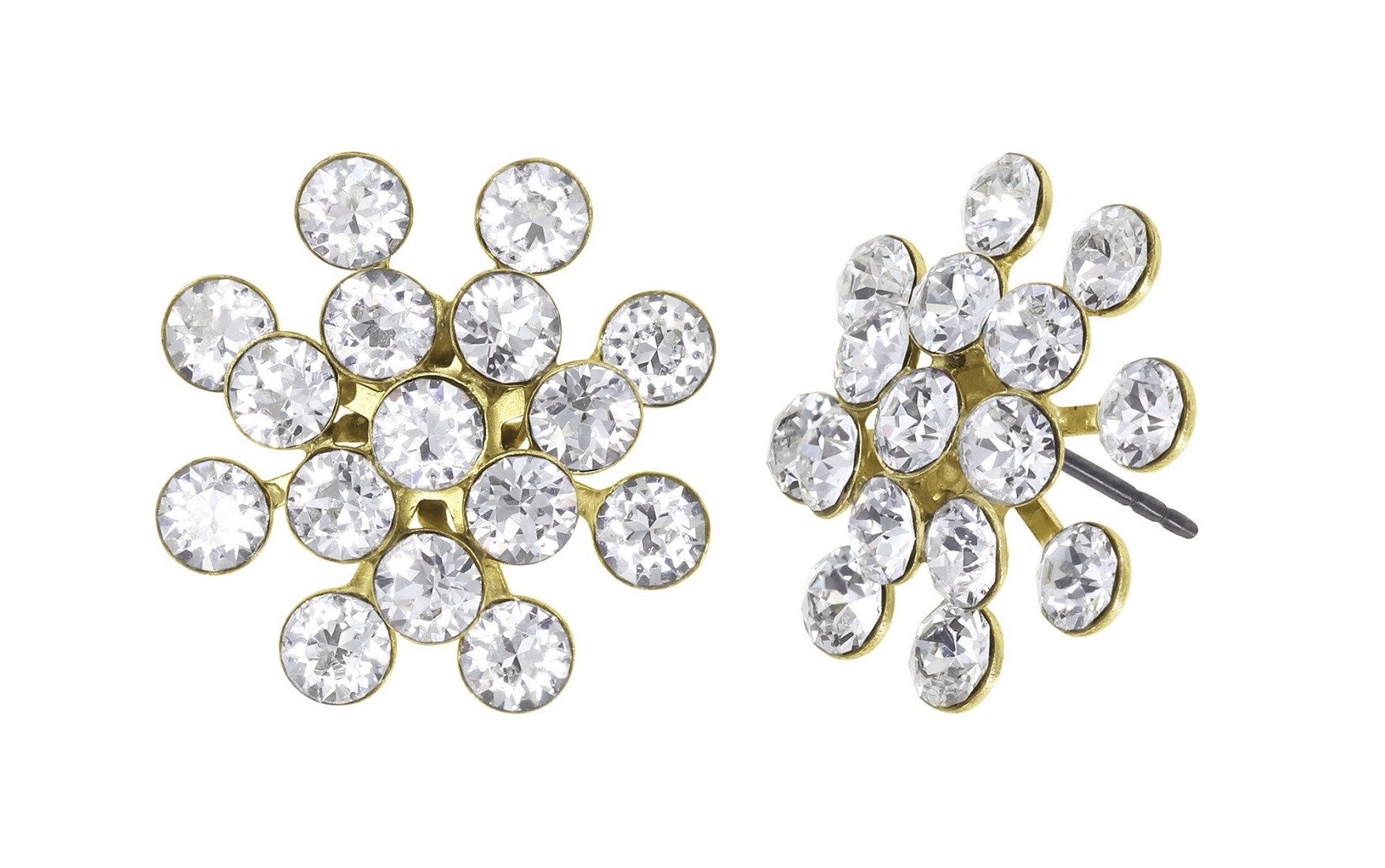 KONPLOTT Paar Ohrstecker Konplott: Ohrstecker Magic Fireball shinny brass