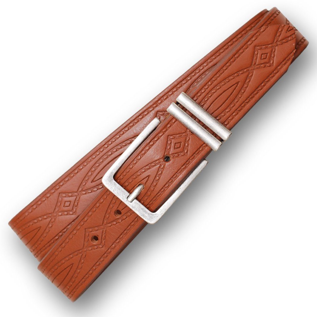 VITTOZZI Ledergürtel 926-RO-35