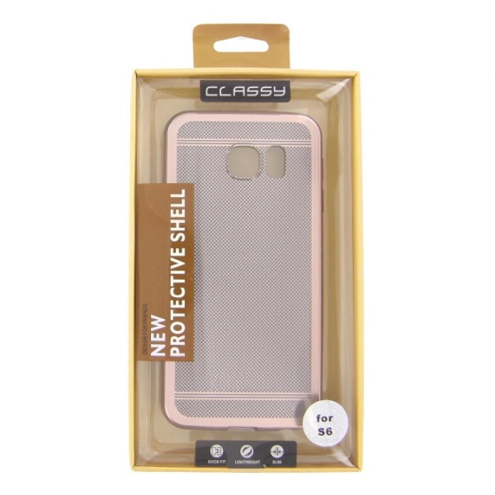 Handytasche Silikonhülle Handyhülle für Samsung Galaxy S6 Rose Tasche Schutz Case (Silikonhülle)