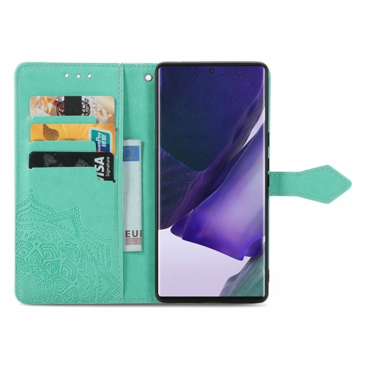 König Design Handyhülle Samsung Galaxy S22 Ultra 5G, Schutzhülle Schutztasche Case Cover Etuis Wallet Klapptasche Bookstyle