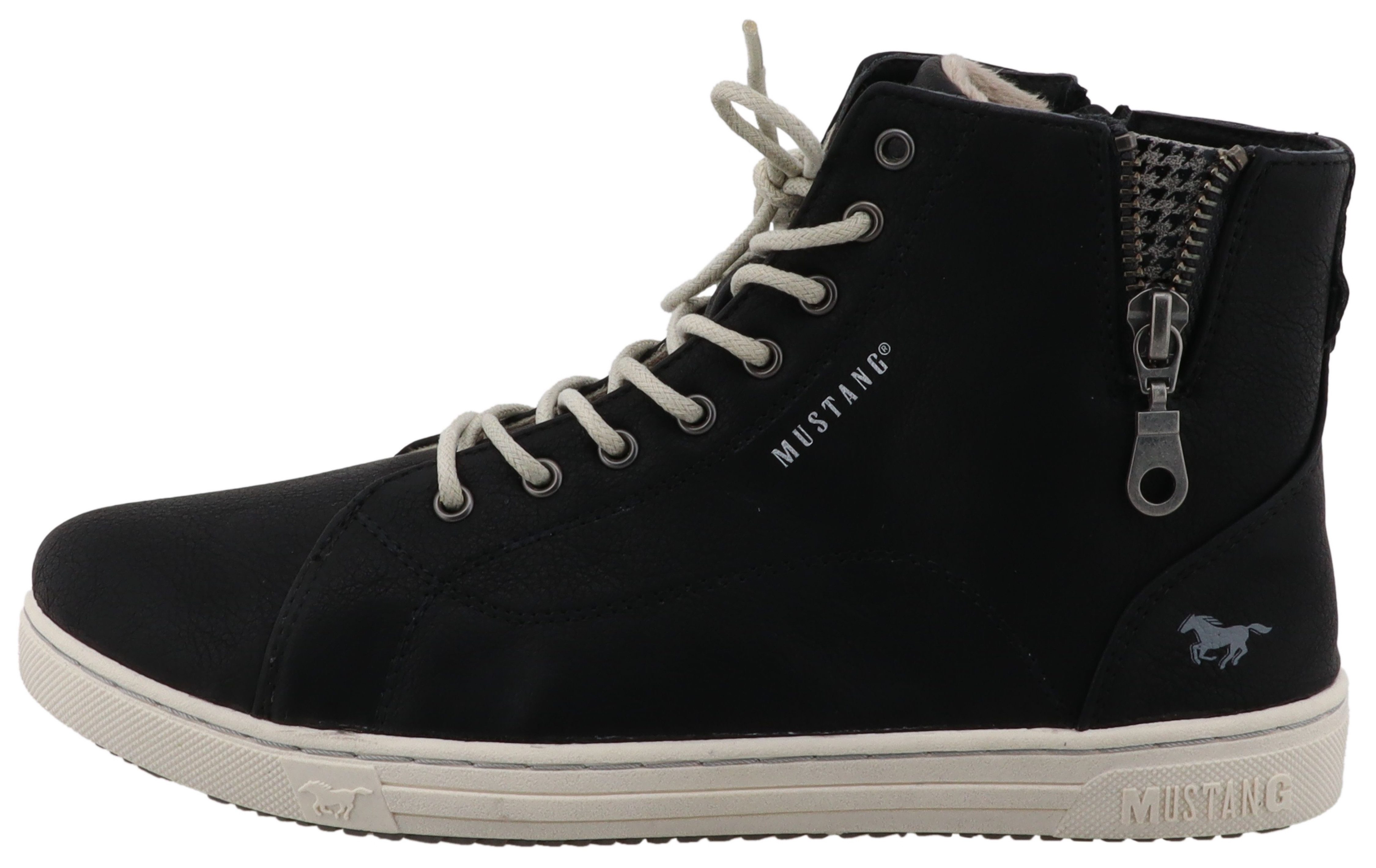 Mustang Shoes Tuala Winterstiefelette Schnürboots mit Reißverschluss