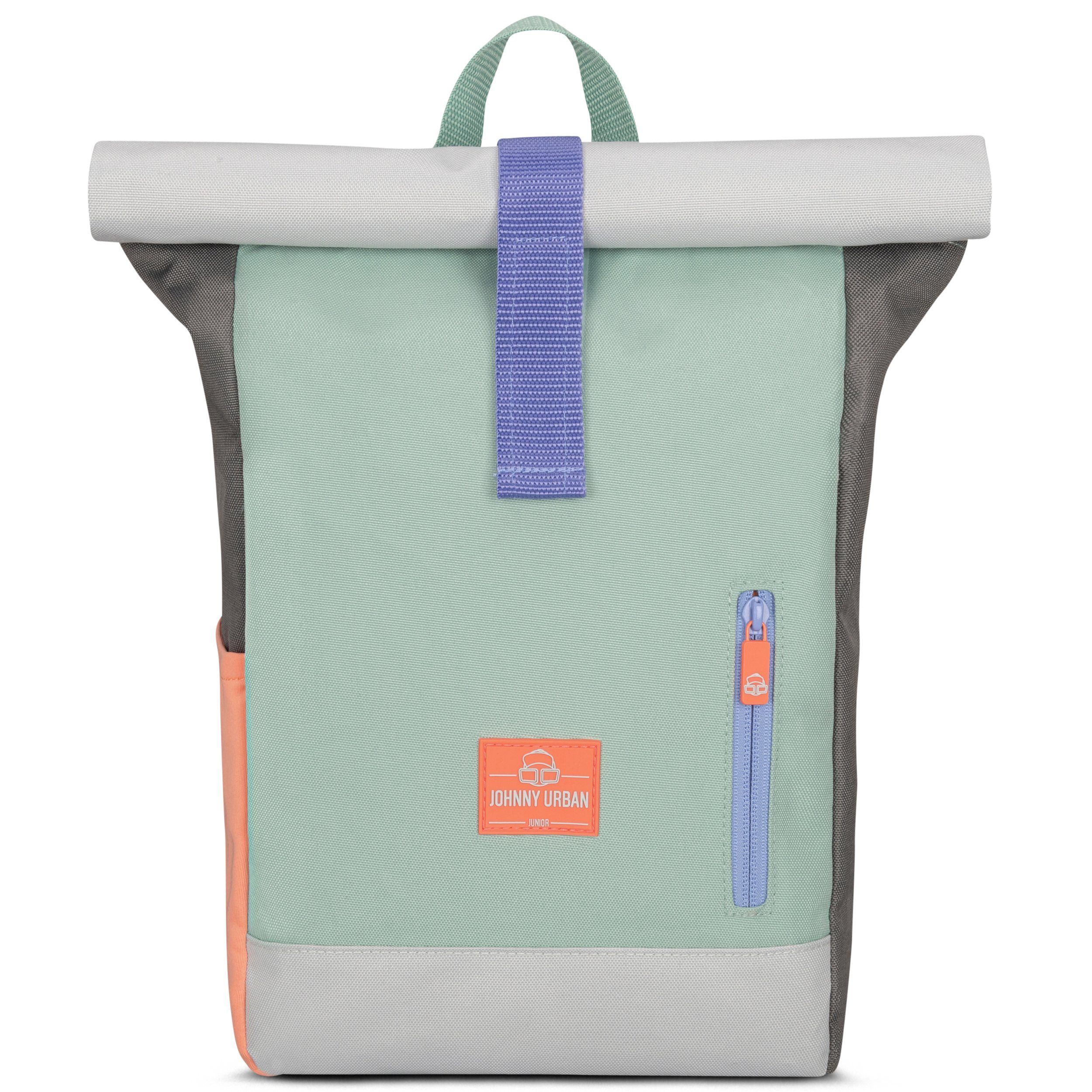 Johnny Urban Kinderrucksack Aaron Junior Rucksack Kinder Mädchen Jungen, Weiche Polsterung, Recyceltes Material, Wasserabweisend mint | Kinderrucksäcke