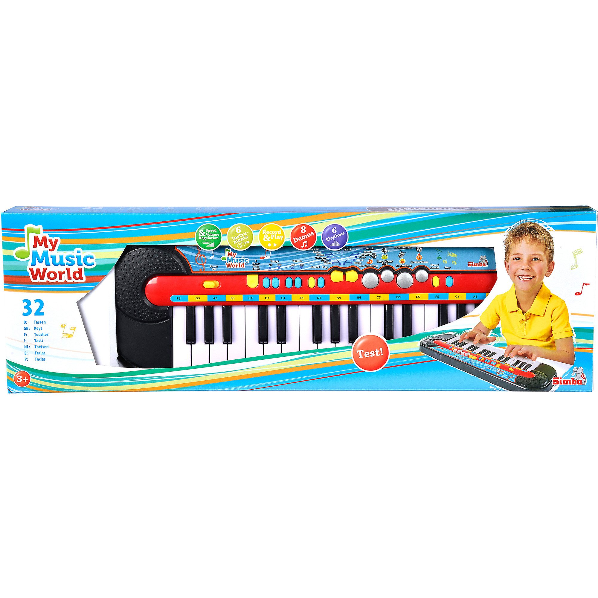 SIMBA Spielzeug-Musikinstrument Simba My Music World Keyboard