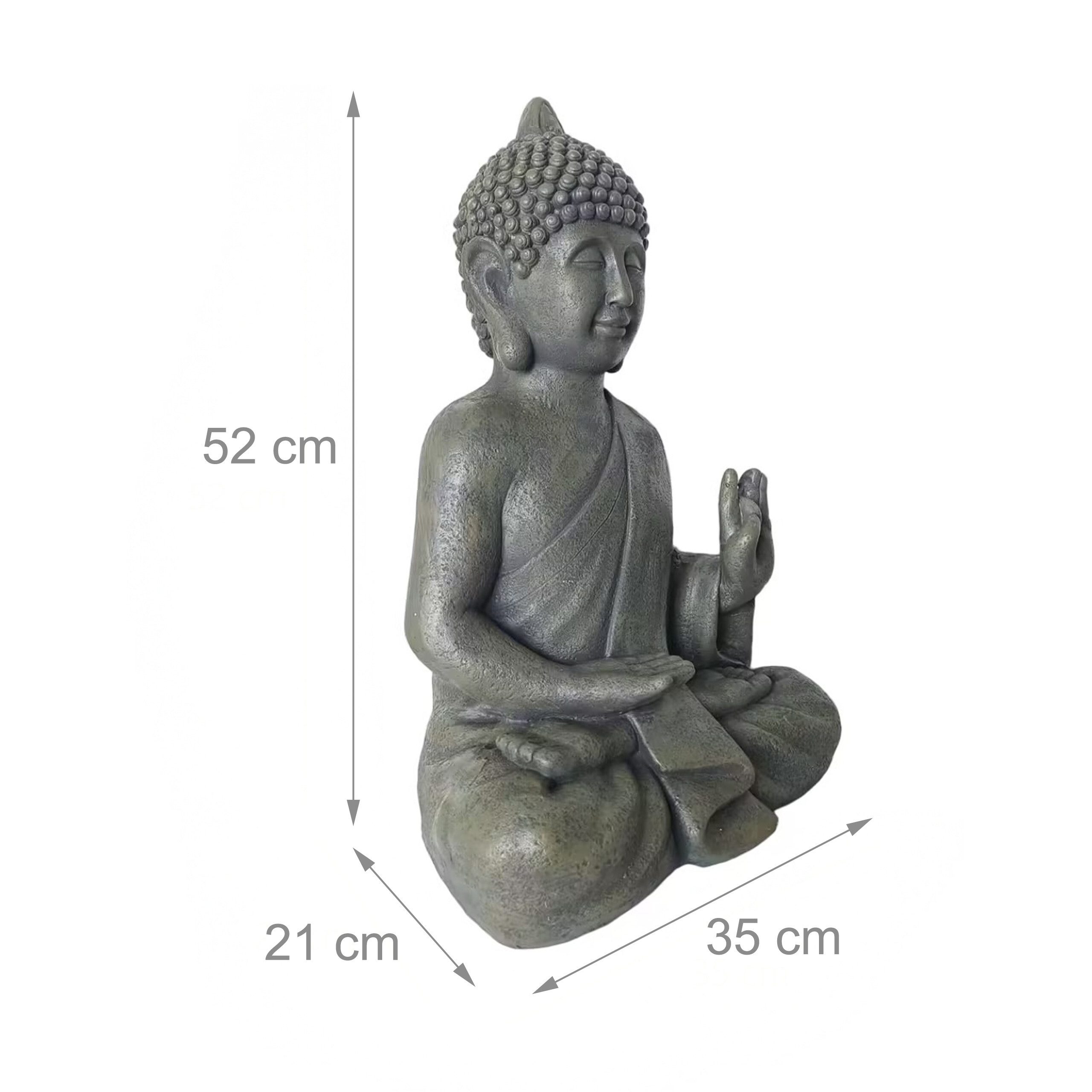 relaxdays Buddhafigur Buddha Figur 52 cm (1 St) – Bild 4 von 5