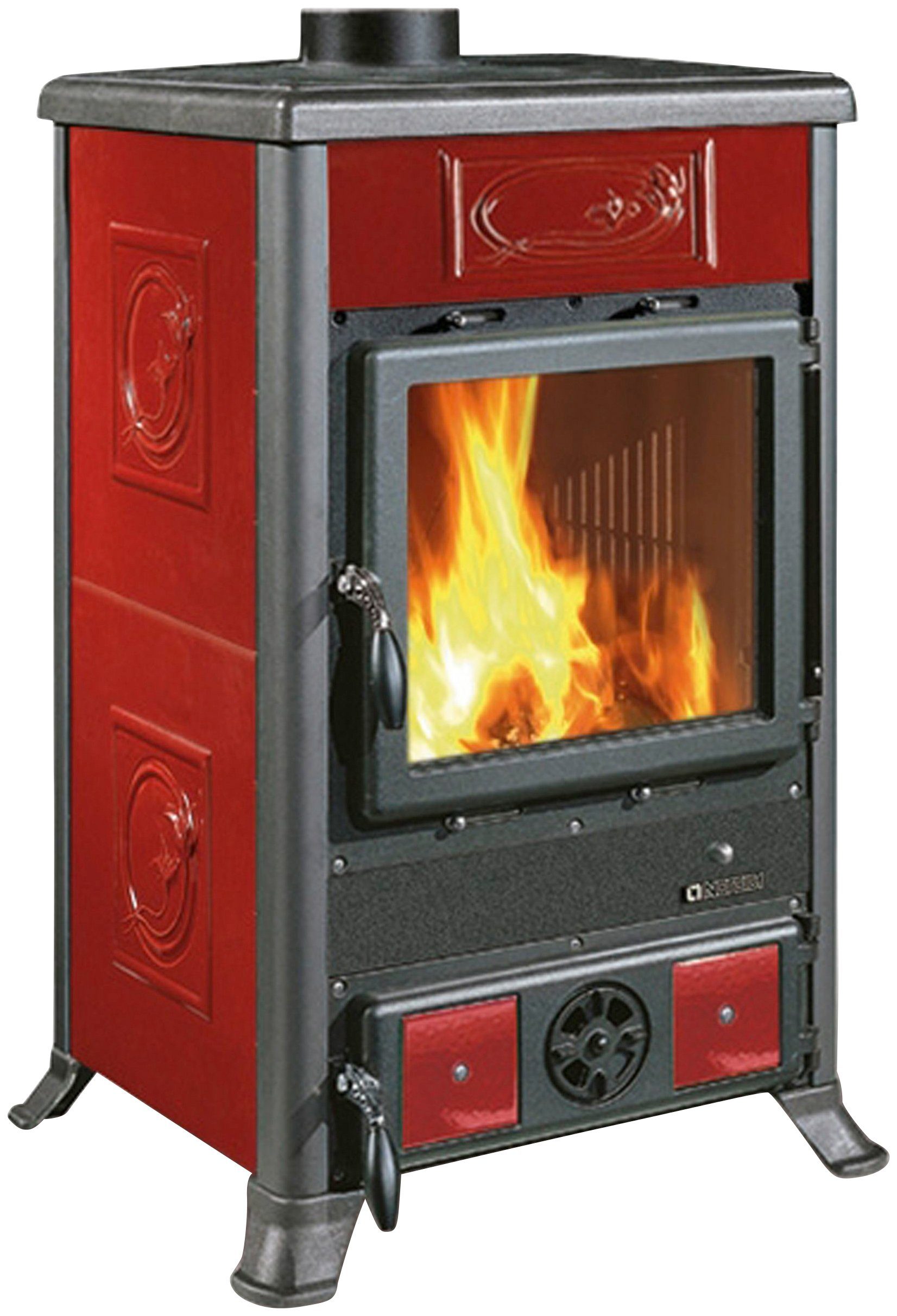 LA NORDICA Kaminofen »Rosella R1 bordeaux liberty«, Kachel, 8,8 kW ...