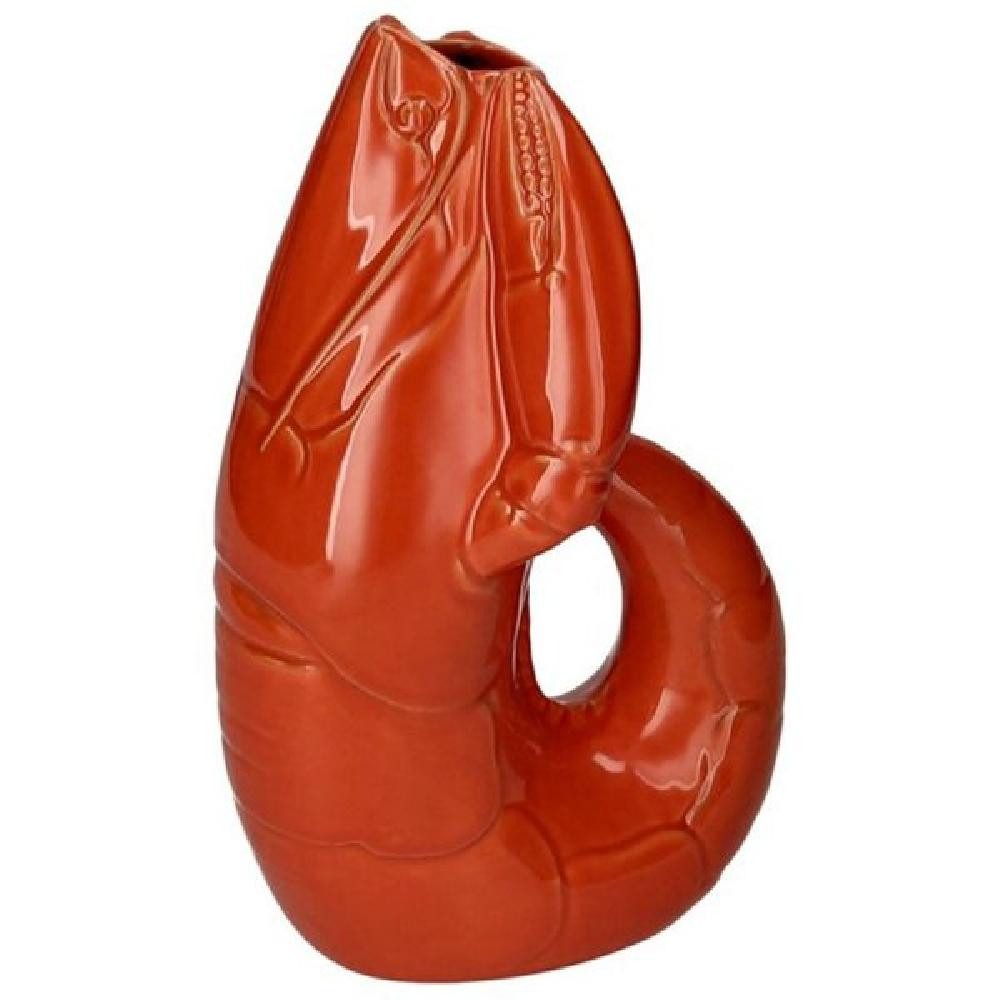 Giftcompany Dekovase Vase Madame Crevette Hummer Orangerot (32cm)