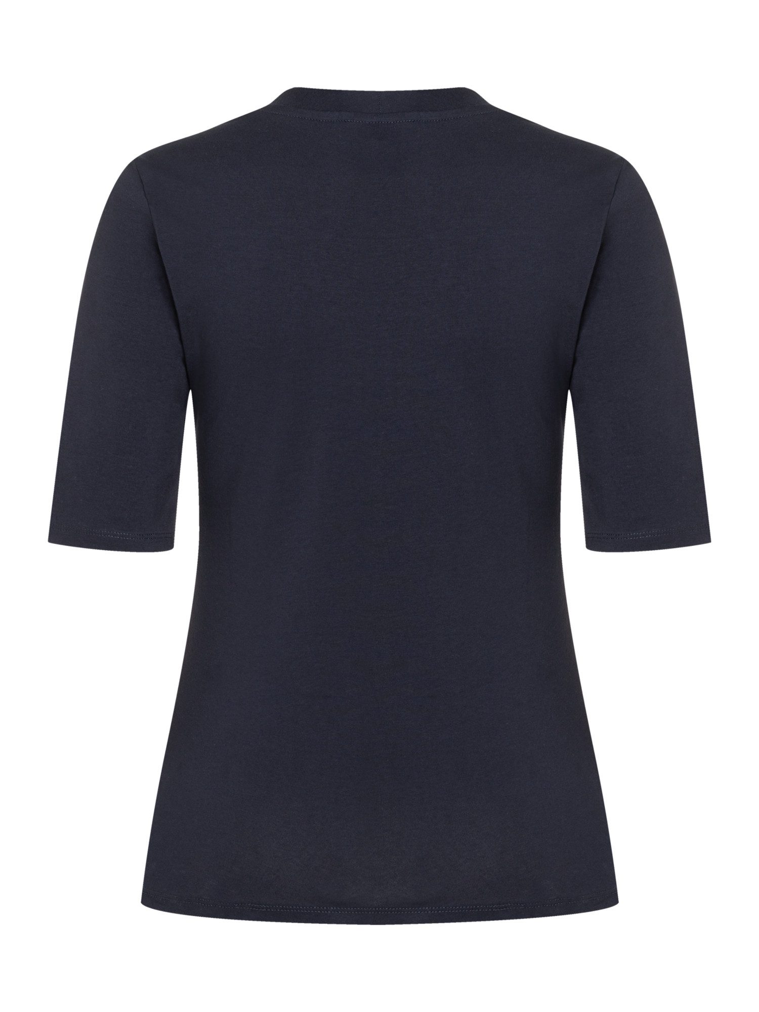 MORE&MORE T-Shirt elastisches Kurzarmshirt, V-Ausschnitt