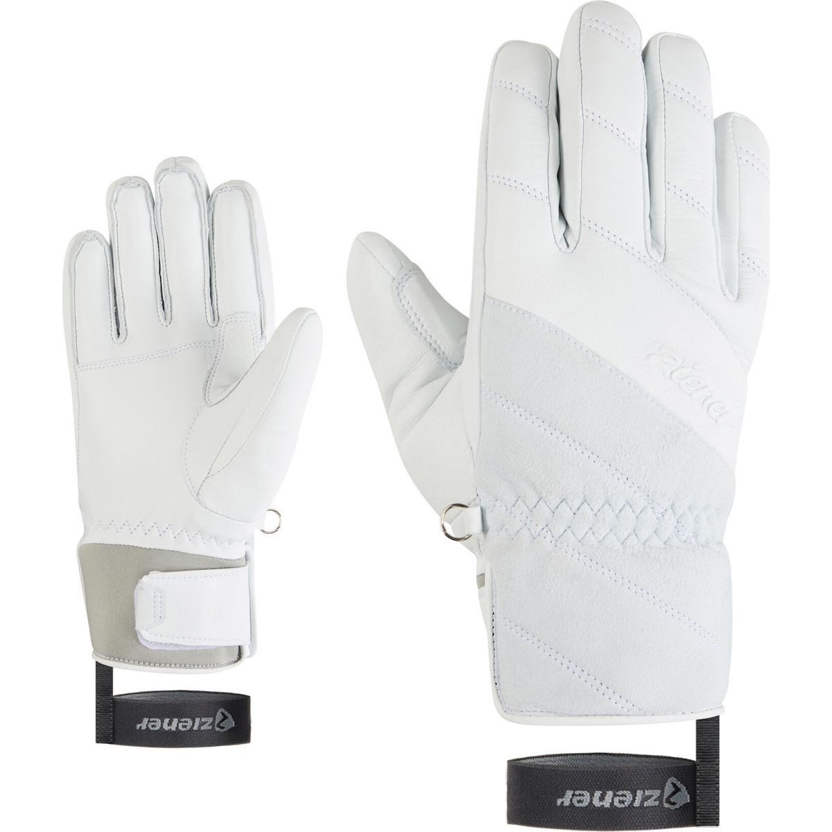 Ziener Skihandschuhe Kannah-z AS PR Glove Lady Warme, wind- und wasserdichte Skihandschuhe mit PrimaLoft®