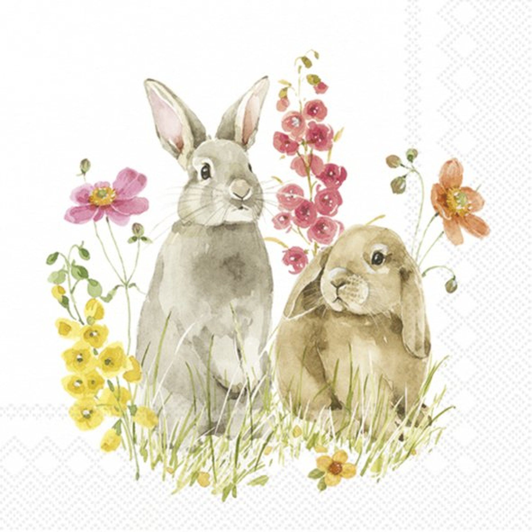 Ihr Ideal Home Range GmbH Papierserviette Servietten 33x33cm HOP ON SPRING Tissue, 3lagig [ 720200 ]