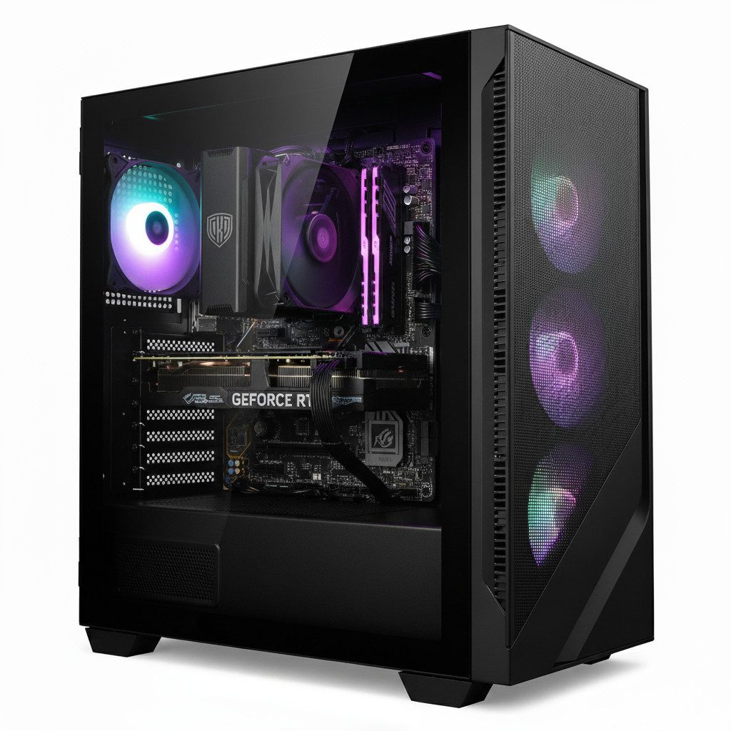 Meinpc Intel i9 GeForce RTX 5060 Gaming-PC (Intel Core i9 12900K, RTX 5060, 32 GB RAM, 1000 GB SSD, Tower, RGB, Gaming, Gamer, Windows 11 Pro)