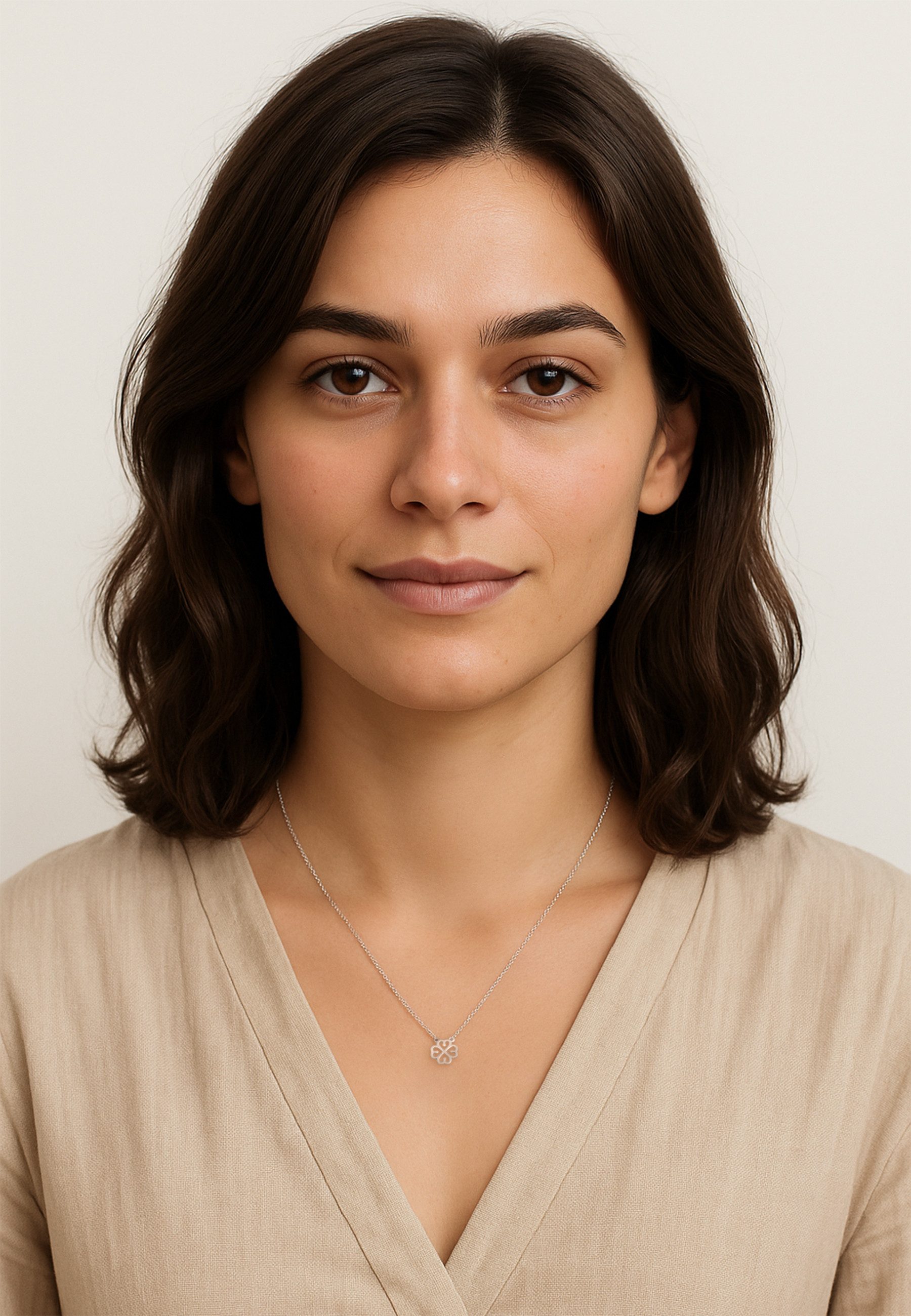 Sofia Milani Kette mit Anhänger Kleeblatt, günstig online kaufen