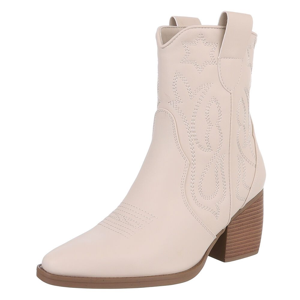 Ital-Design Elegante Westernboots für Damen mit Stickerei und Komfort Weste günstig online kaufen