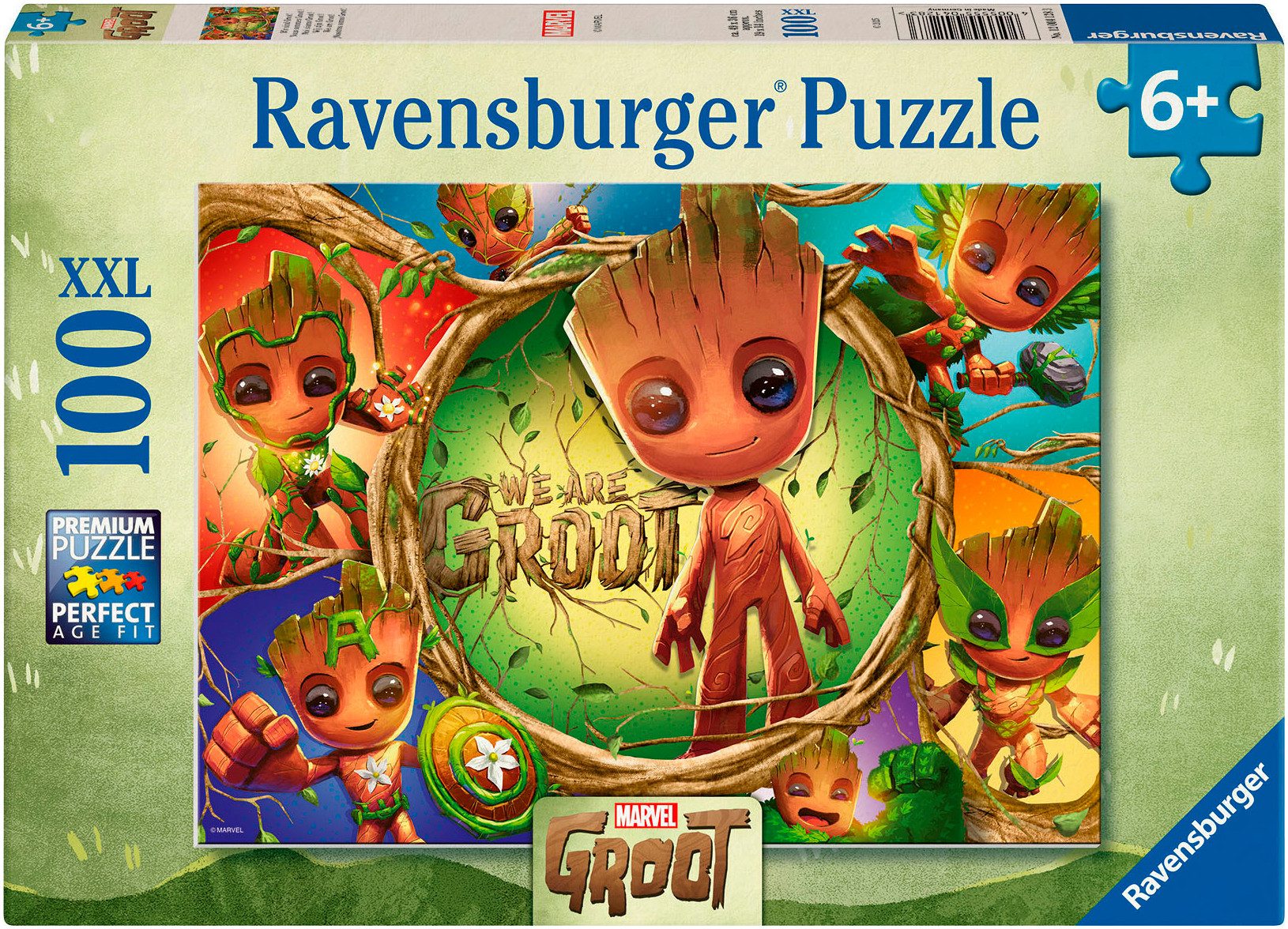 Ravensburger Пазлы Marvel Avengers - Wir sind Groot!, 100 Пазлыteile, Made in Germany