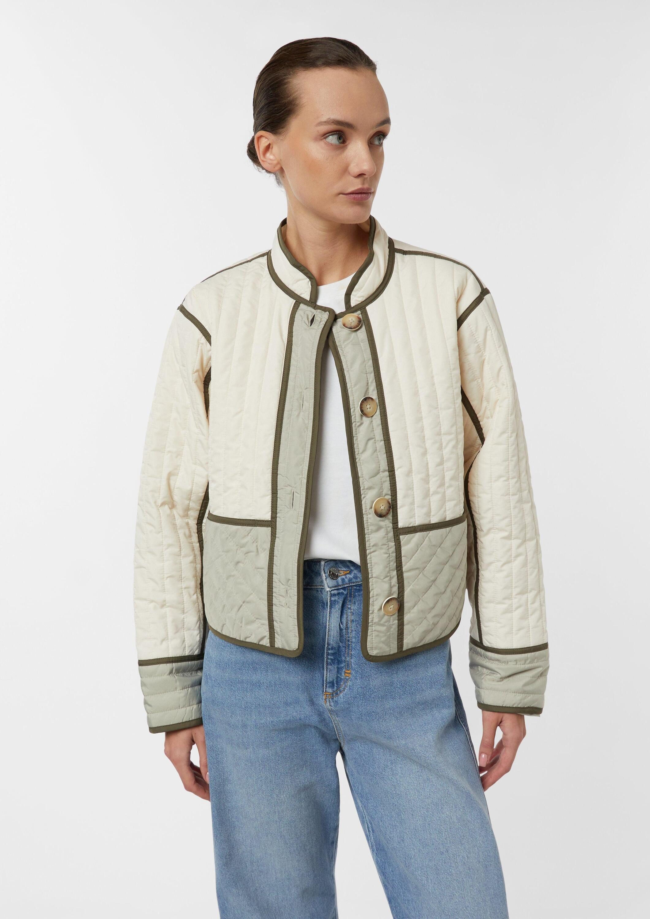 comma Funktionsjacke Outdoor-Jacke Gesteppte Jacke im Loose Fit mit Stehkra günstig online kaufen