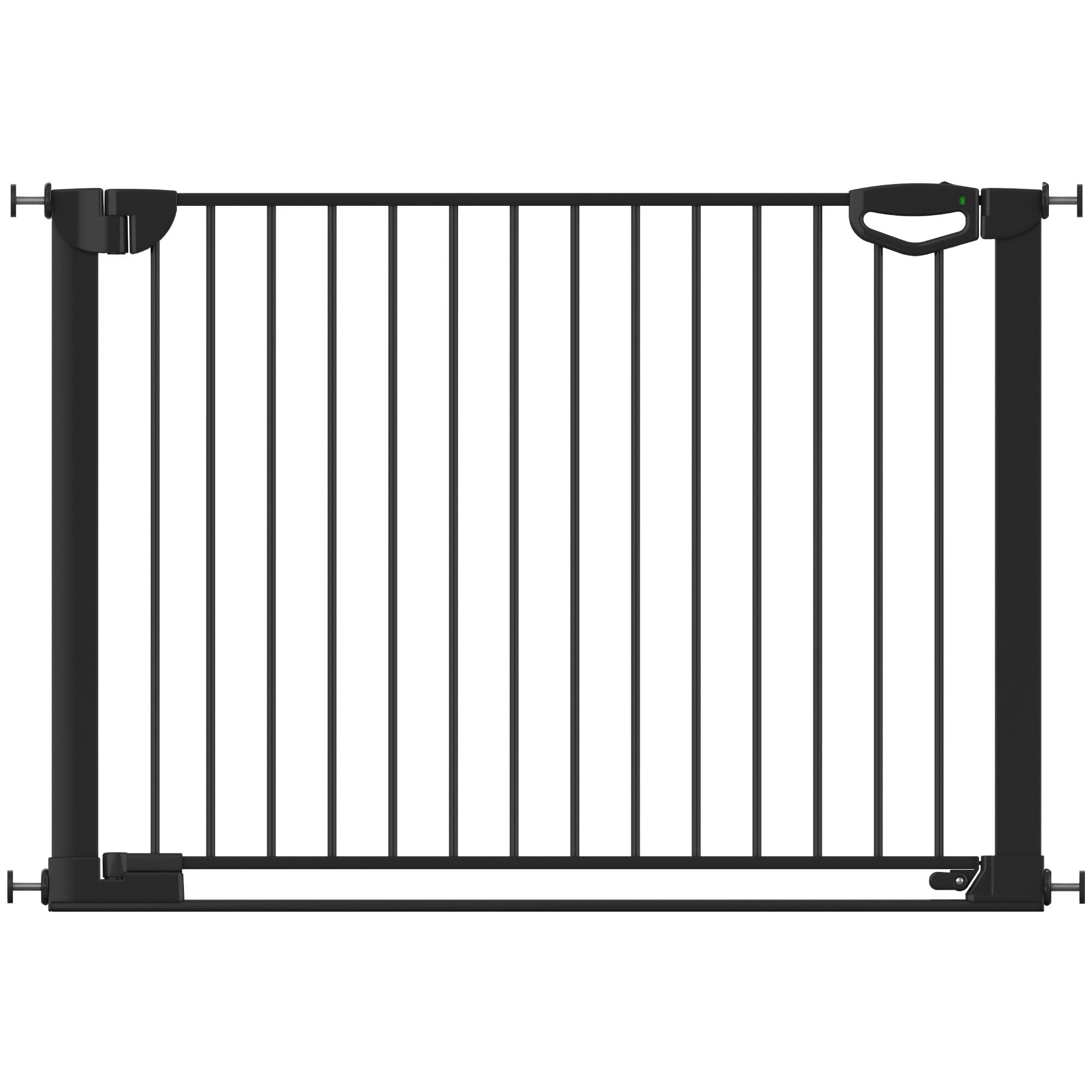 Geuther Türschutzgitter Easylock Flatstep 69-125 schwarz, auch als Treppenschutzgitter verwendbar