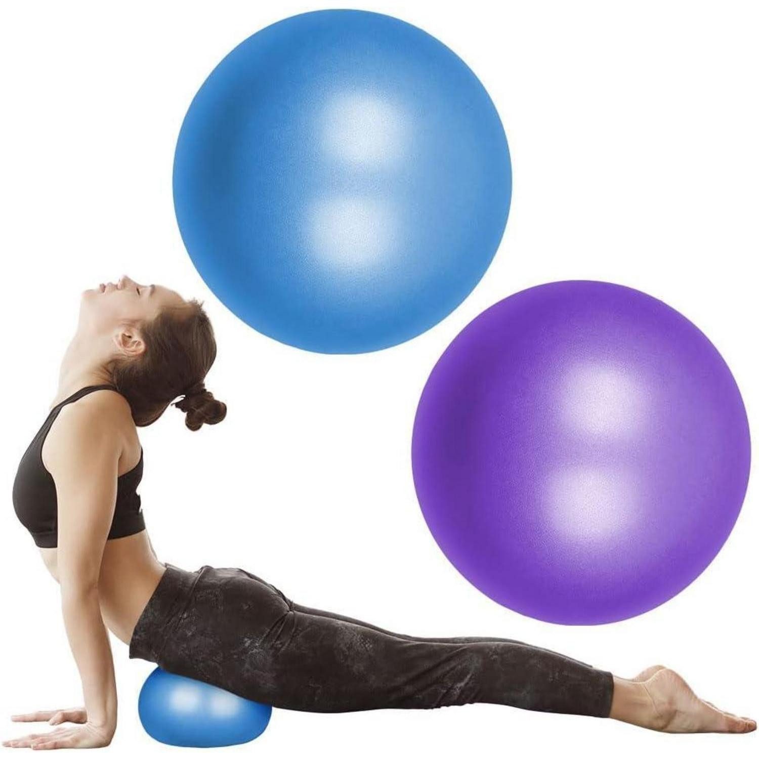 Gymnastikball Gymnastikball 25cm Soft Yoga Ball mit Strohhalm, Anti-Burst für