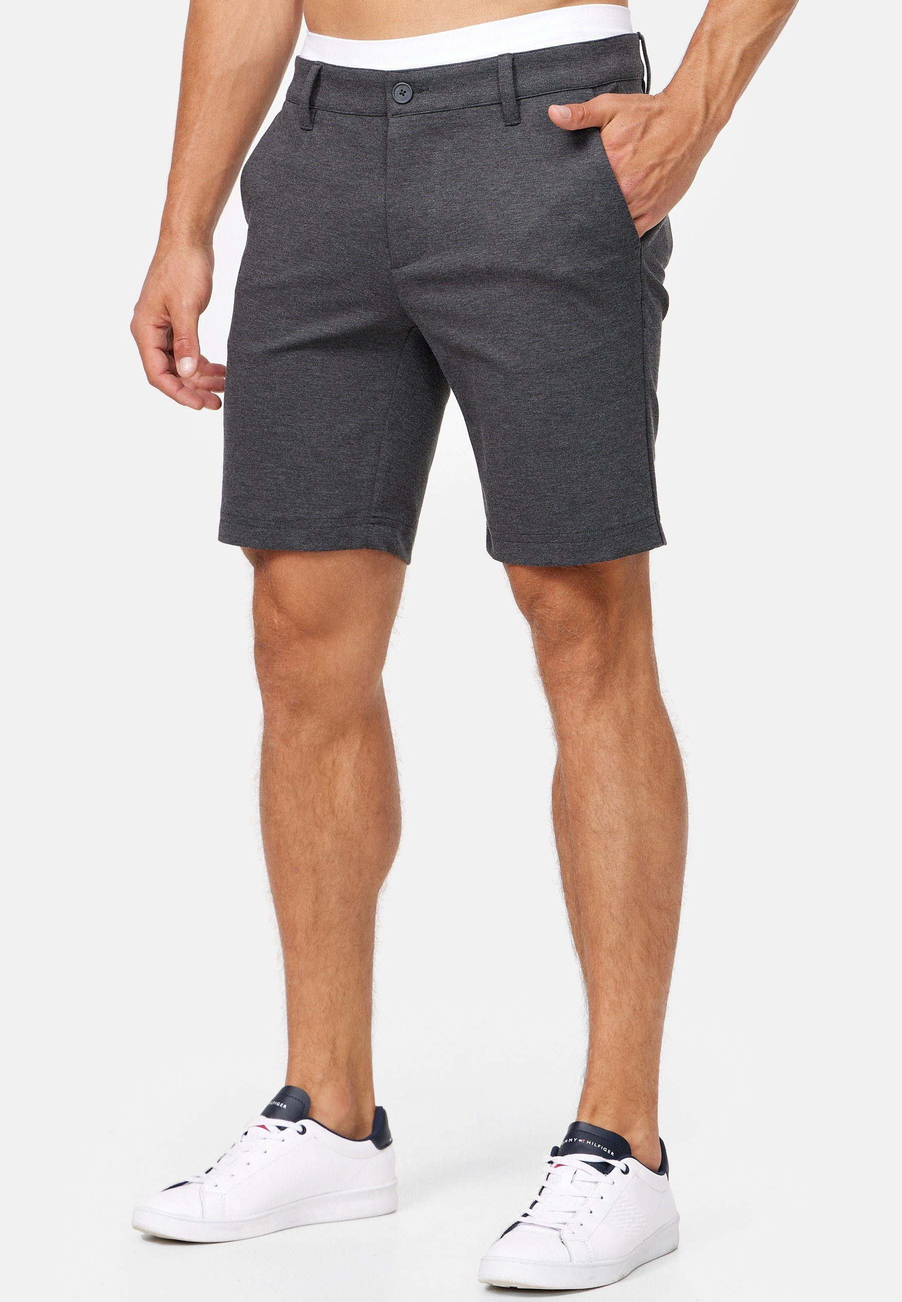 Indicode Chinoshorts Herren Aalborg Chino Shorts Herrenshorts aus Viskose-Stretch