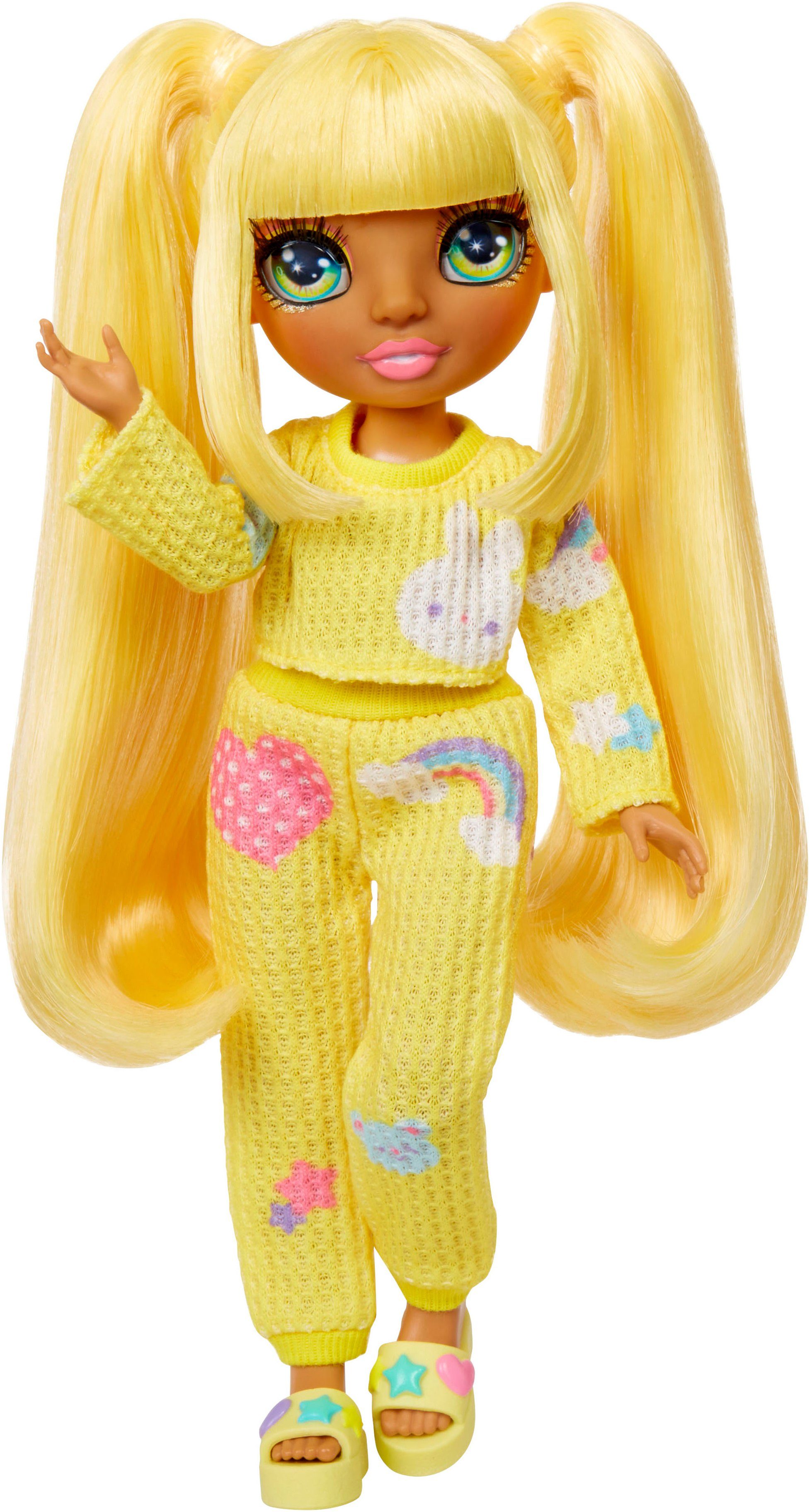 Rainbow High Anziehpuppe Junior High PJ Party Fashion Doll Sunny (Yellow)