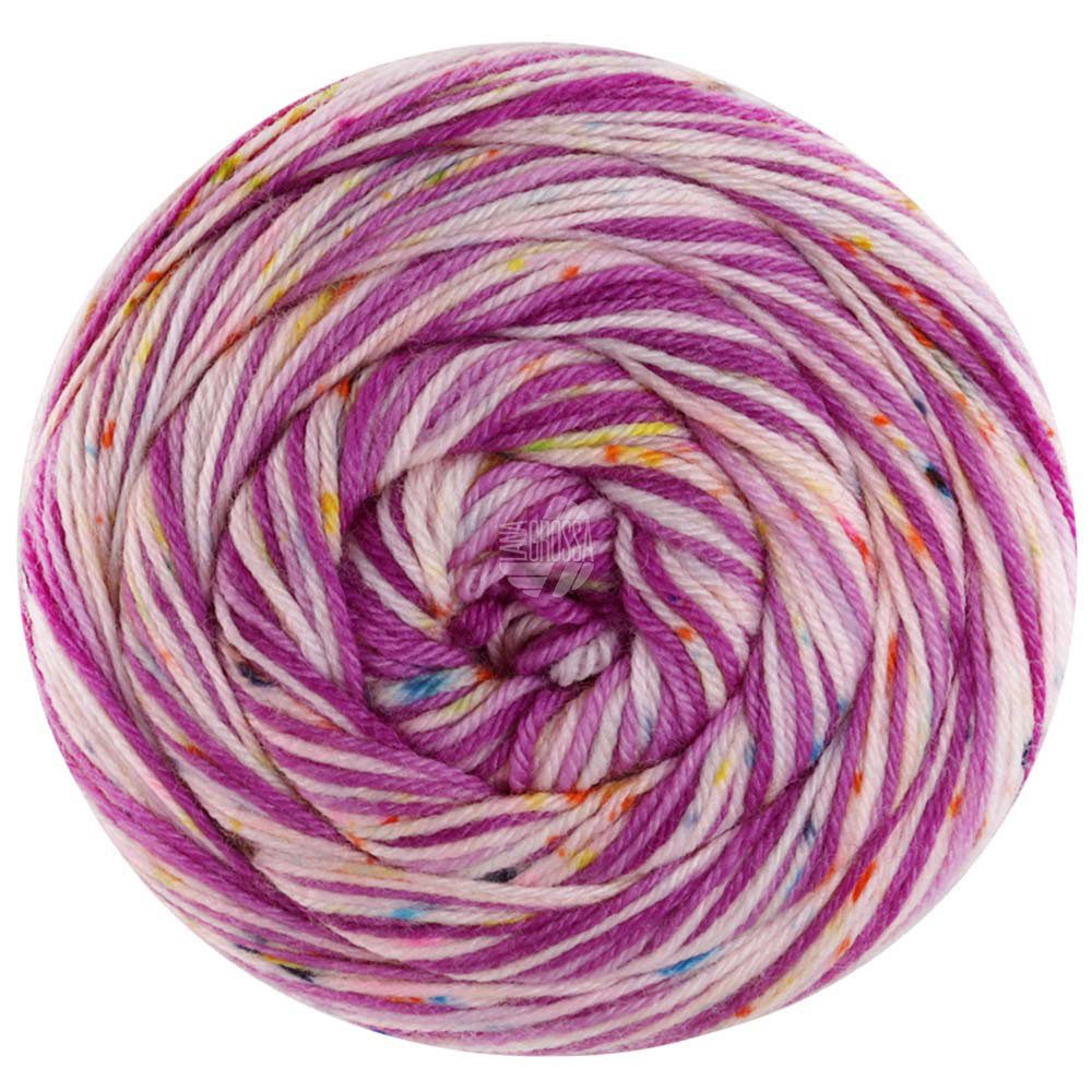 LANA GROSSA MEILENWEIT 100 g SPOTS Sockenwolle Häkelwolle, 400 m (Garn mit Farbverlauf für Socken und mehr, waschmaschinenfest), 100 g