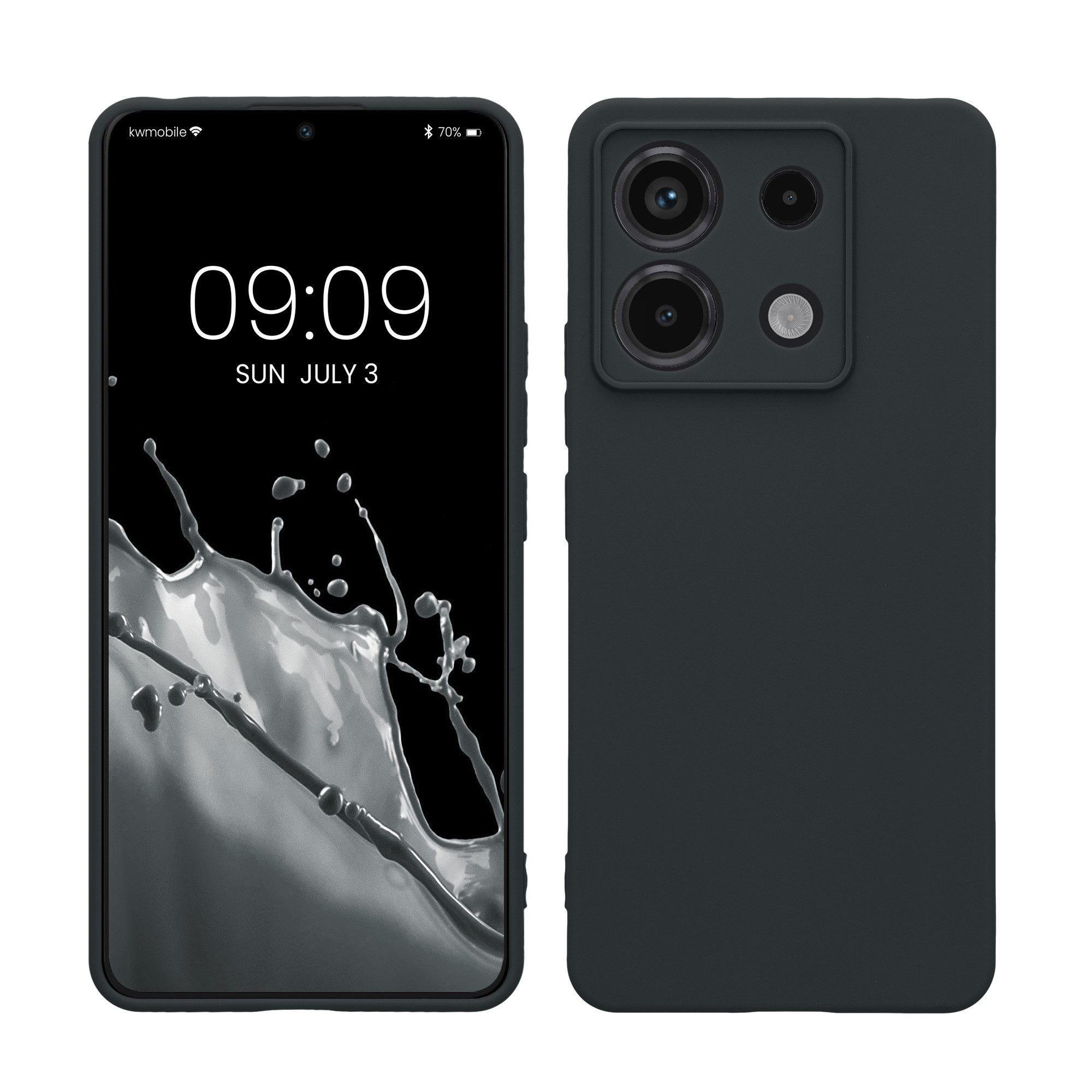 kwmobile Handyhülle Handyhülle für Xiaomi Redmi Note 13 Pro 5G / Poco X6 5G Hülle, Weiches Handy Silikon Case - Schutzhülle Cover