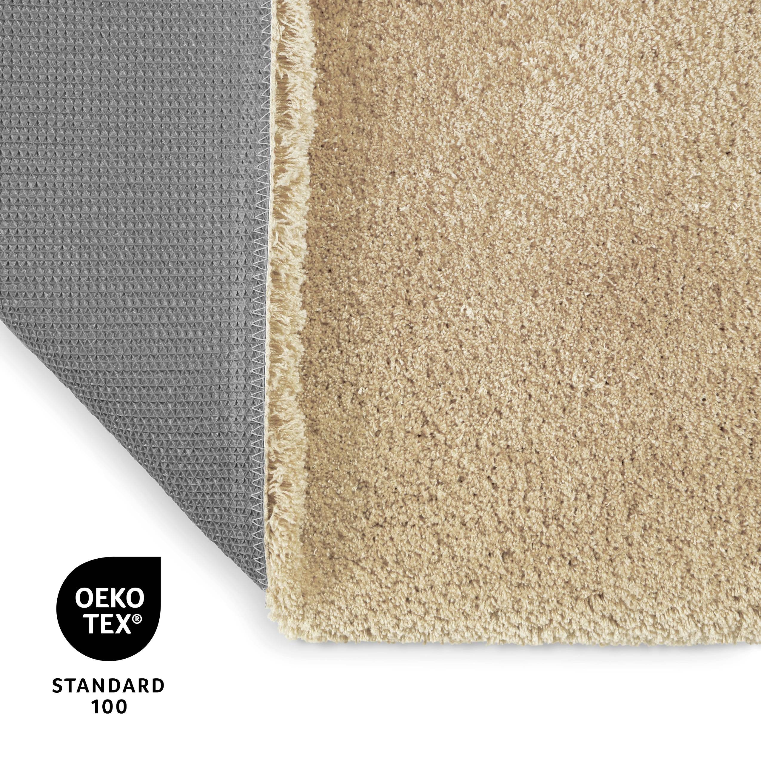 OTTO home Badematte Kaarin, Höhe 30 mm, rutschhemmend beschichtet, schnell trocknend, Polyester, rechteckig, Badteppich, getuftet, flauschig, hochflor, große Farbauswahl