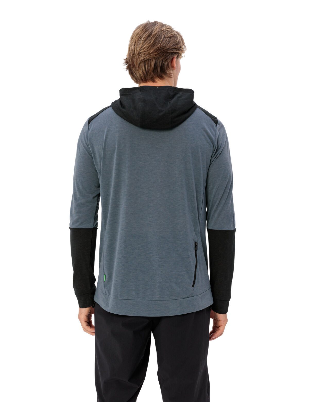 VAUDE Rundhalspullover Men's Qimsa Hoody (1-tlg) Herren Langarmshirt mit Kapuze fürs Mountainbike