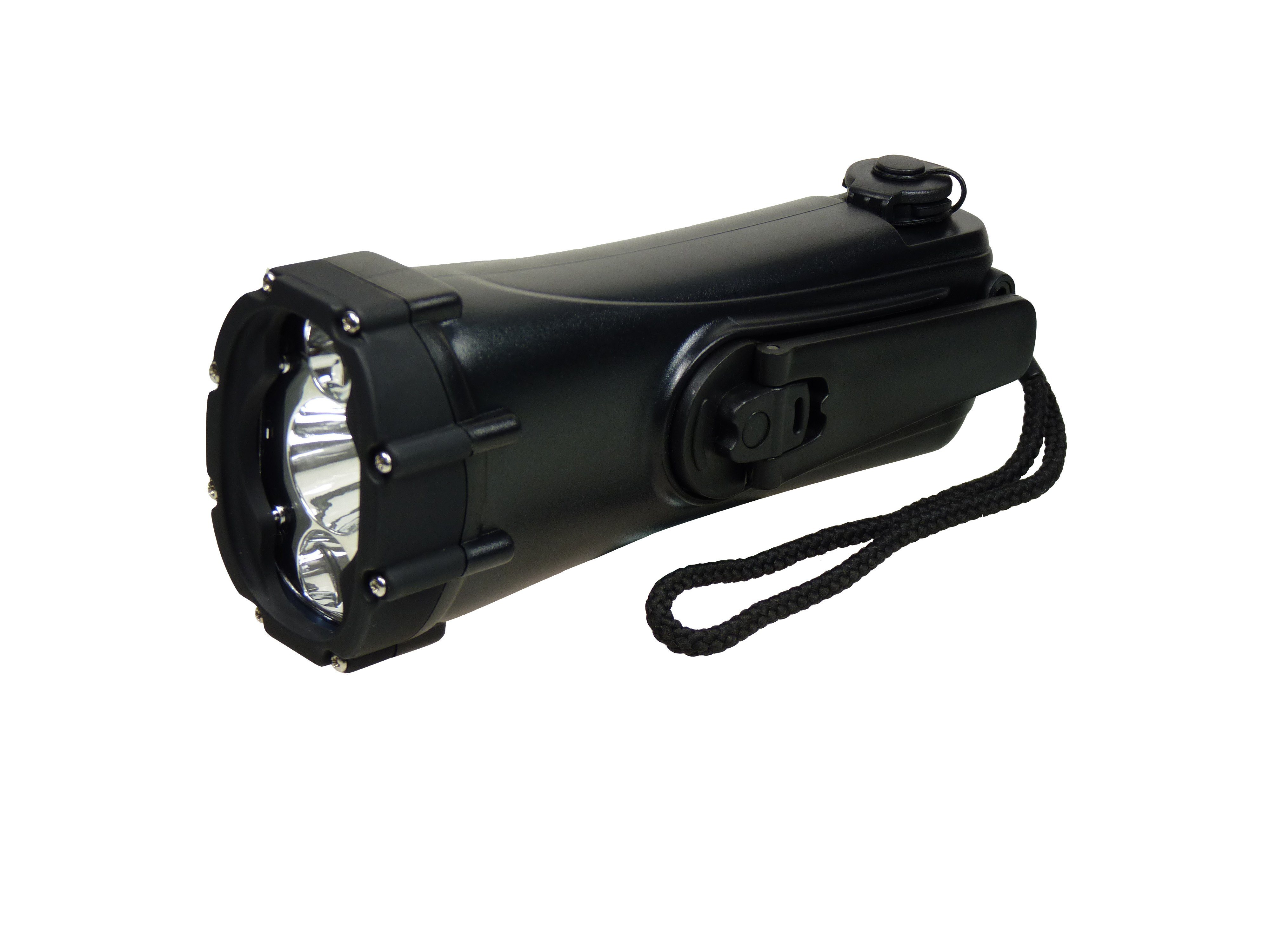 LED Taschenlampe Shark wasserdichtes Notfall Kurbel Ladegerät Blackout