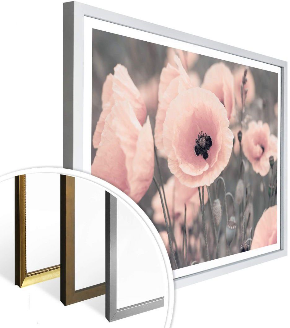 Wall-Art St) Mohnblume, Blumen Poster (1 Rosa