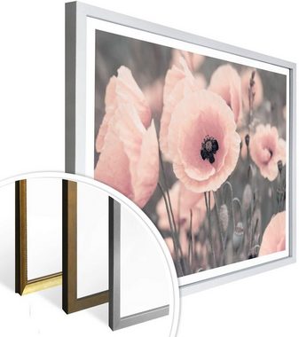 Wall-Art Poster Rosa Mohnblume, Blumen (1 St), Poster ohne Bilderrahmen