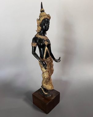 Asien LifeStyle Buddhafigur Tempelwächter Thailand Teppanom Bronze Figur