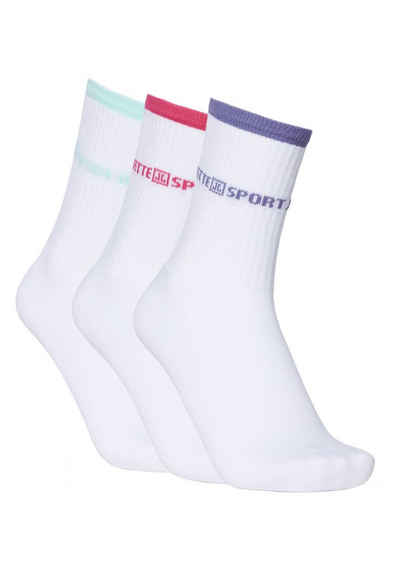 JETTE SPORT Tennissocken im 3er-Pack (3, 3-Paar)