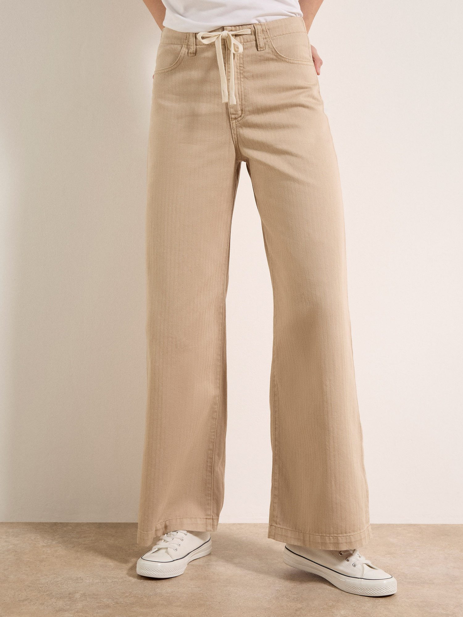 Apricot Weite Jeans Erin Jeans mit weitem Bein und Kordelzug