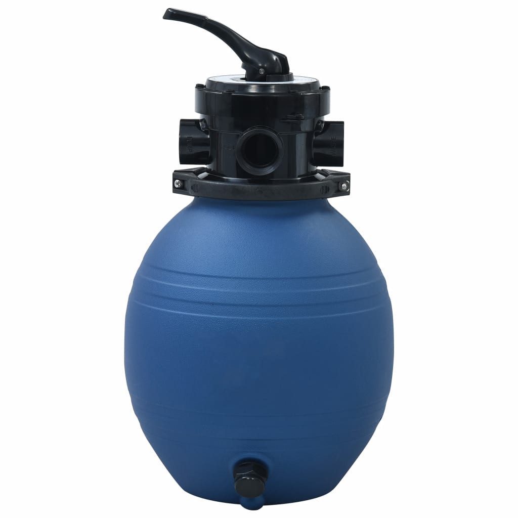 vidaXL Kartuschen-Filterpumpe Pool-Sandfilter mit 4-Wege-Ventil Blau 300 mm