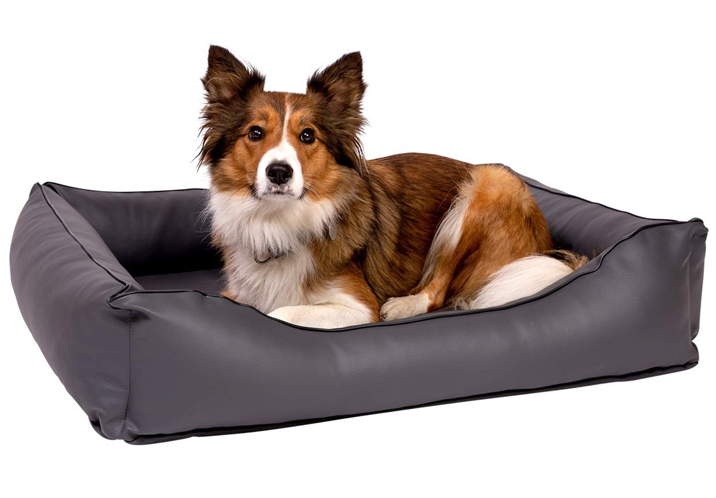 CopcoPet Tierbett Paco Kunstleder Hundebett – Bild 4 von 4