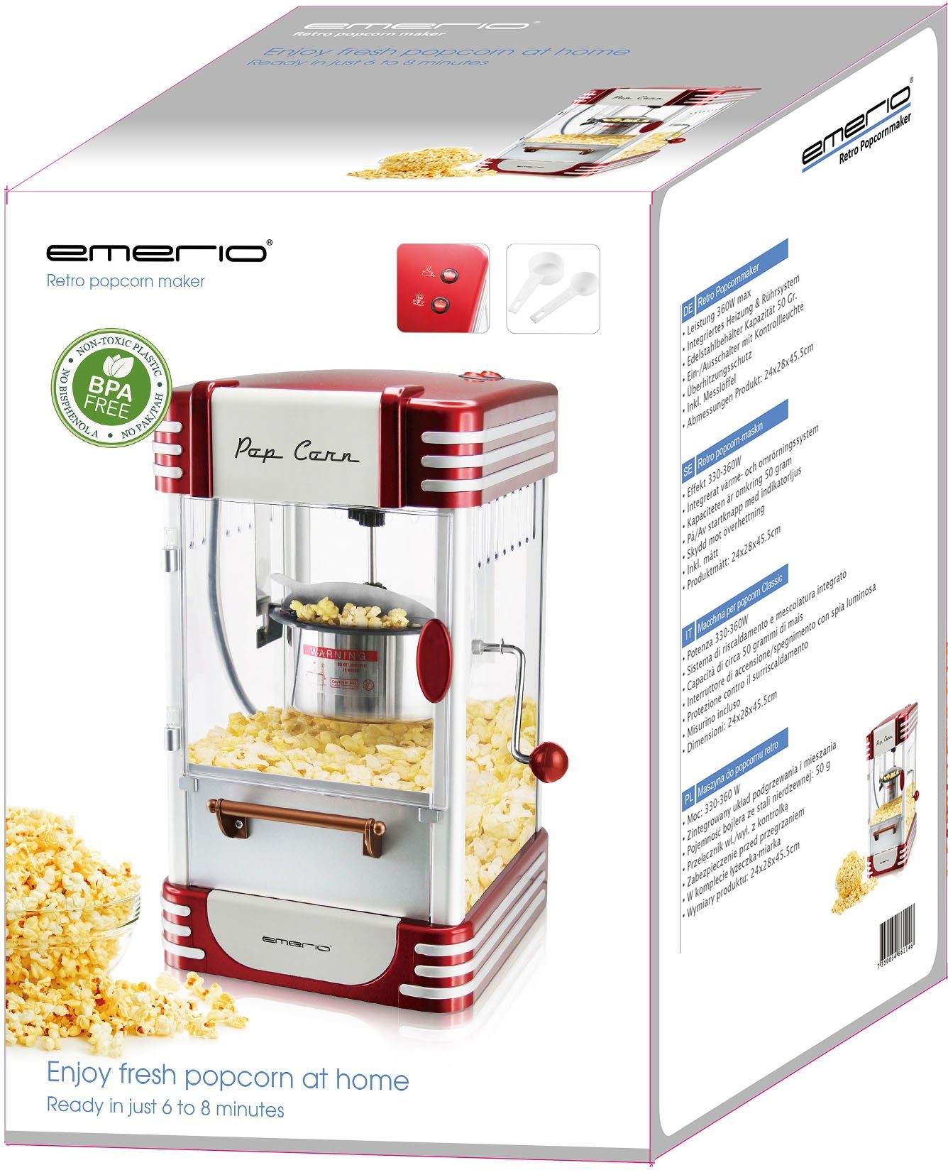 POM-120650 Popcornmaschine Emerio