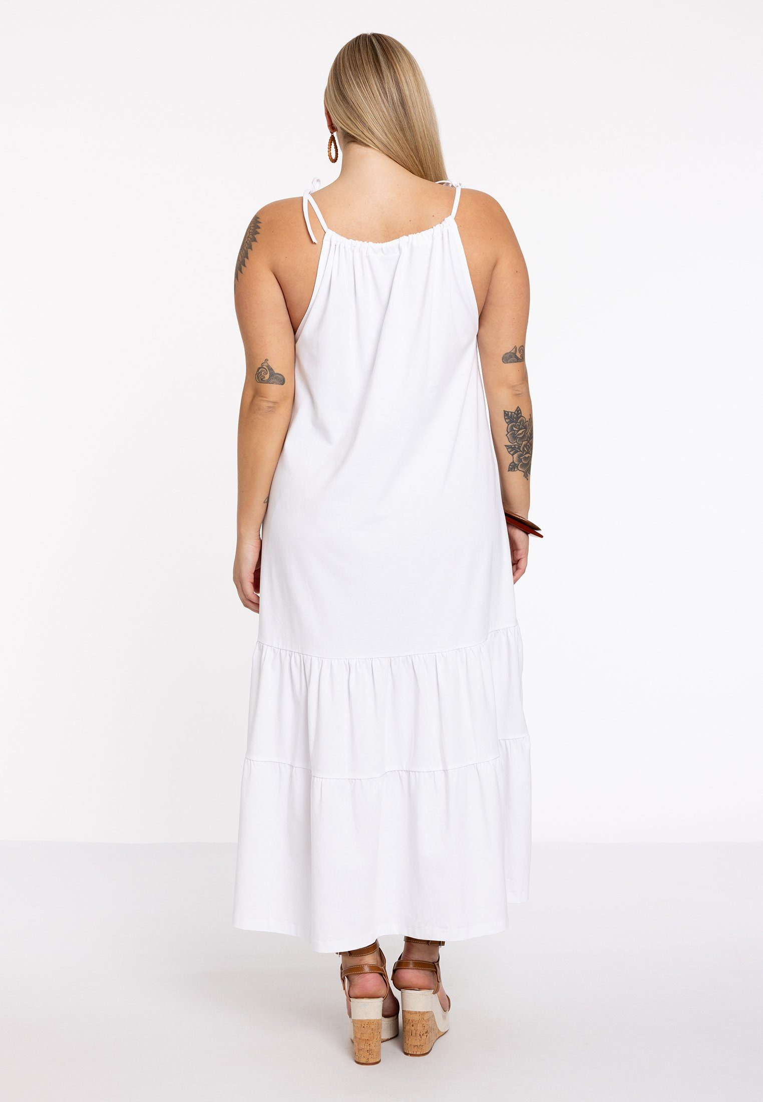 YOEK Maxikleid Damen Kleid Große Größen
