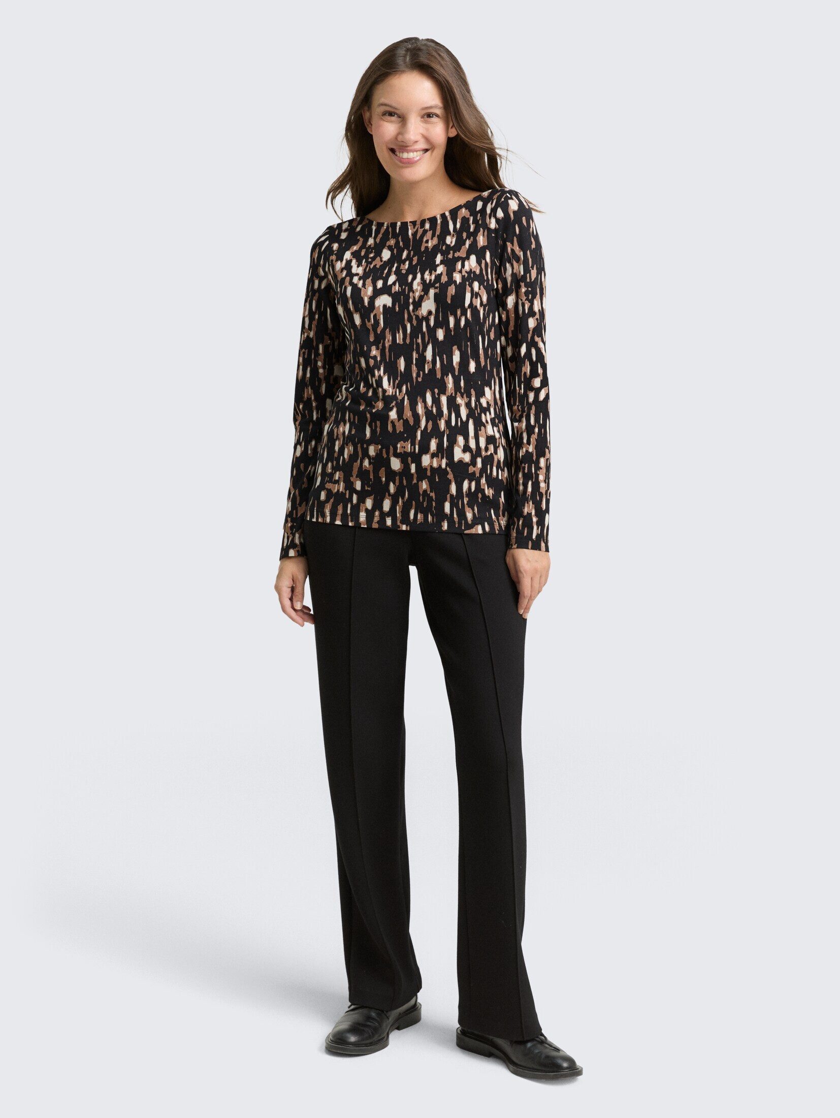TOM TAILOR Langarmshirt T-Shirt Langarmshirt mit Muster