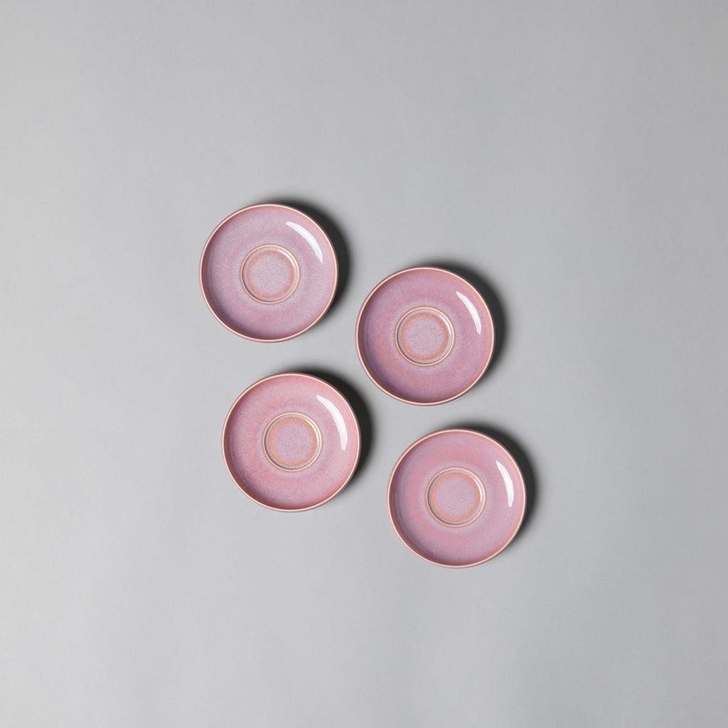 like. by Villeroy & Boch Untertasse Perlemor Coral Espressountertassen ø 12 cm 6er Set, (6 St)