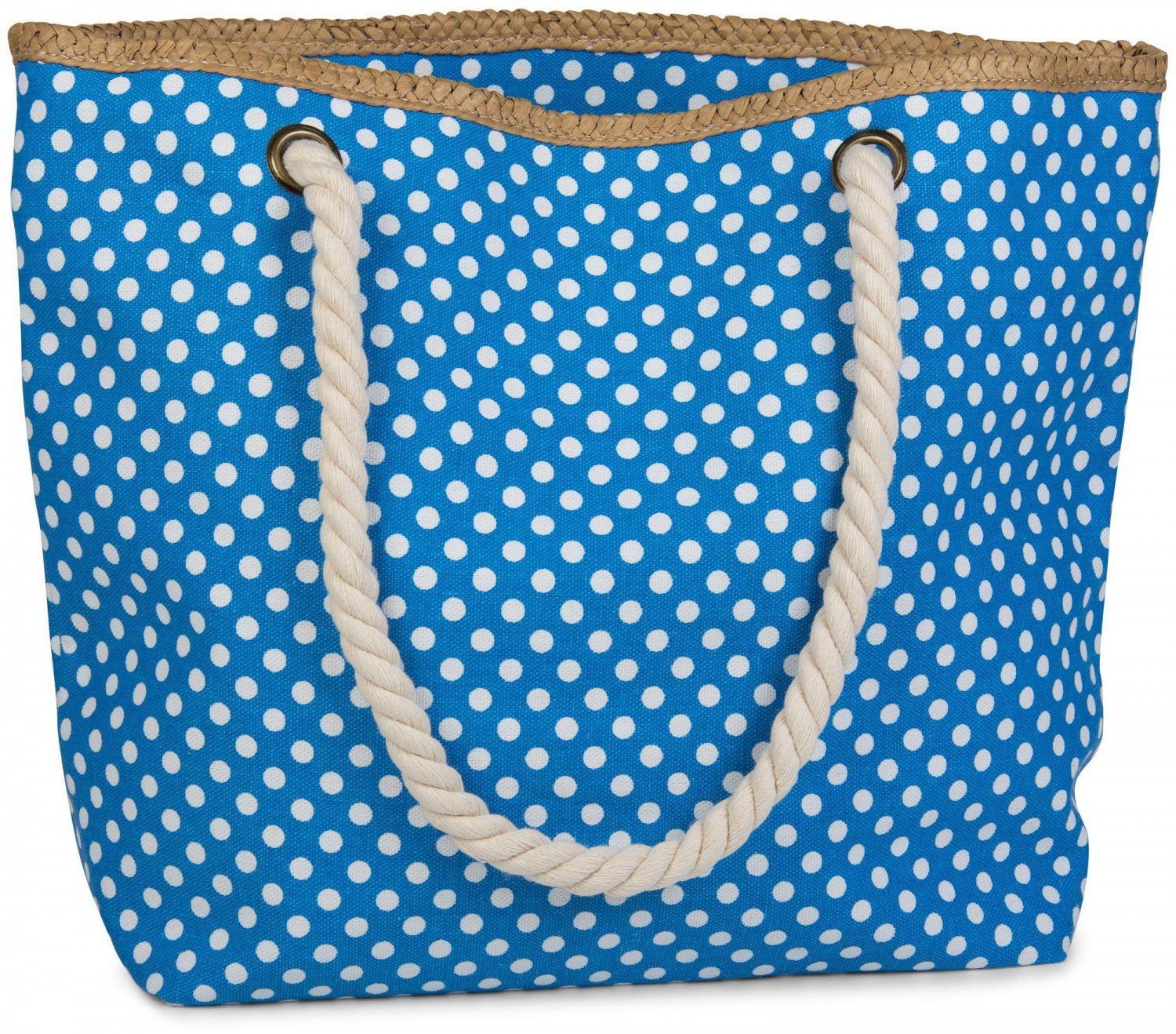 styleBREAKER Strandtasche Strandtasche mit Punkte Muster (1-tlg)