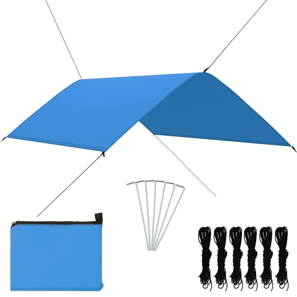 vidaXL Tarp-Zelt Outdoor-Tarp 3x2 m Blau, (1 tlg)