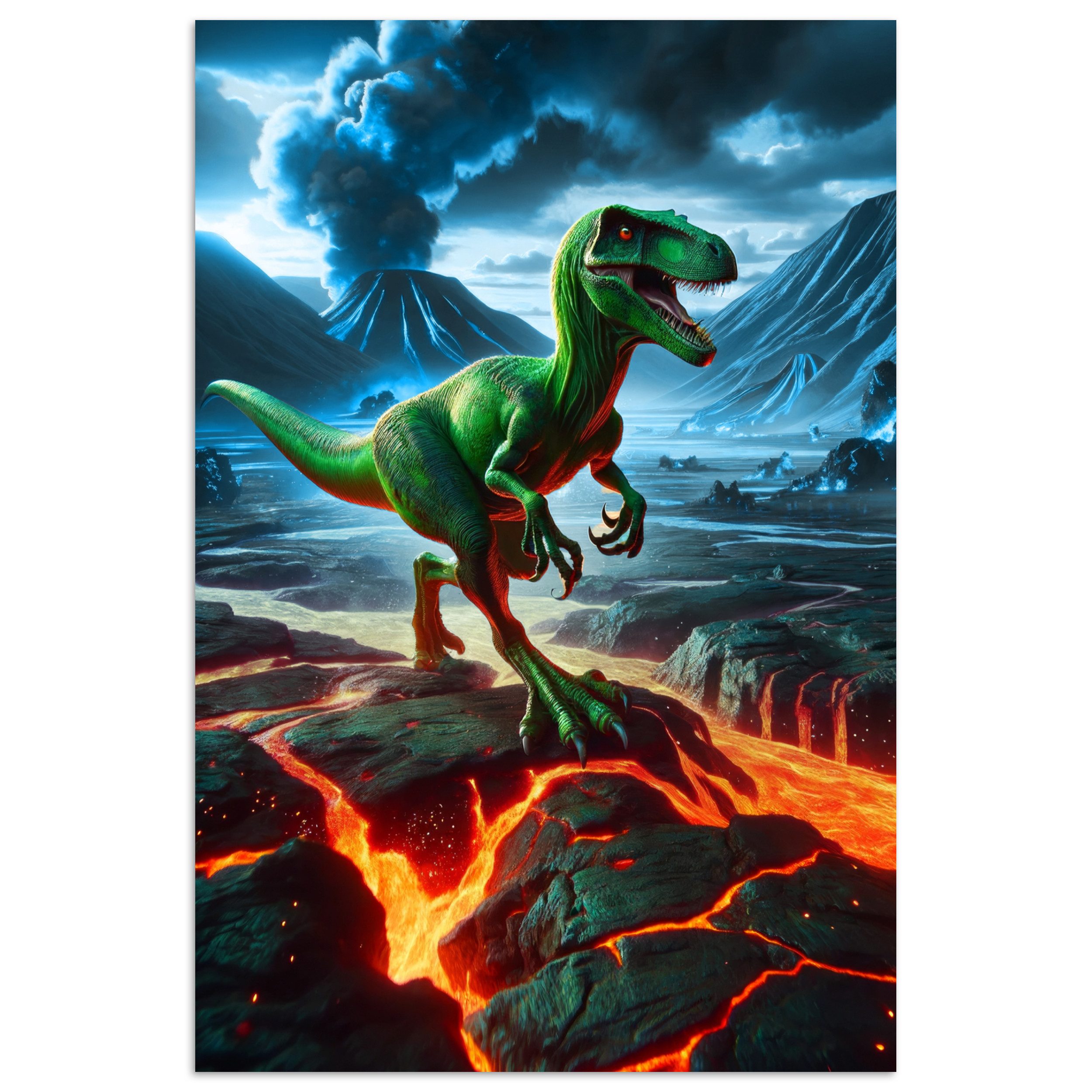 MuchoWow Poster Dino - Lava - günstig online kaufen