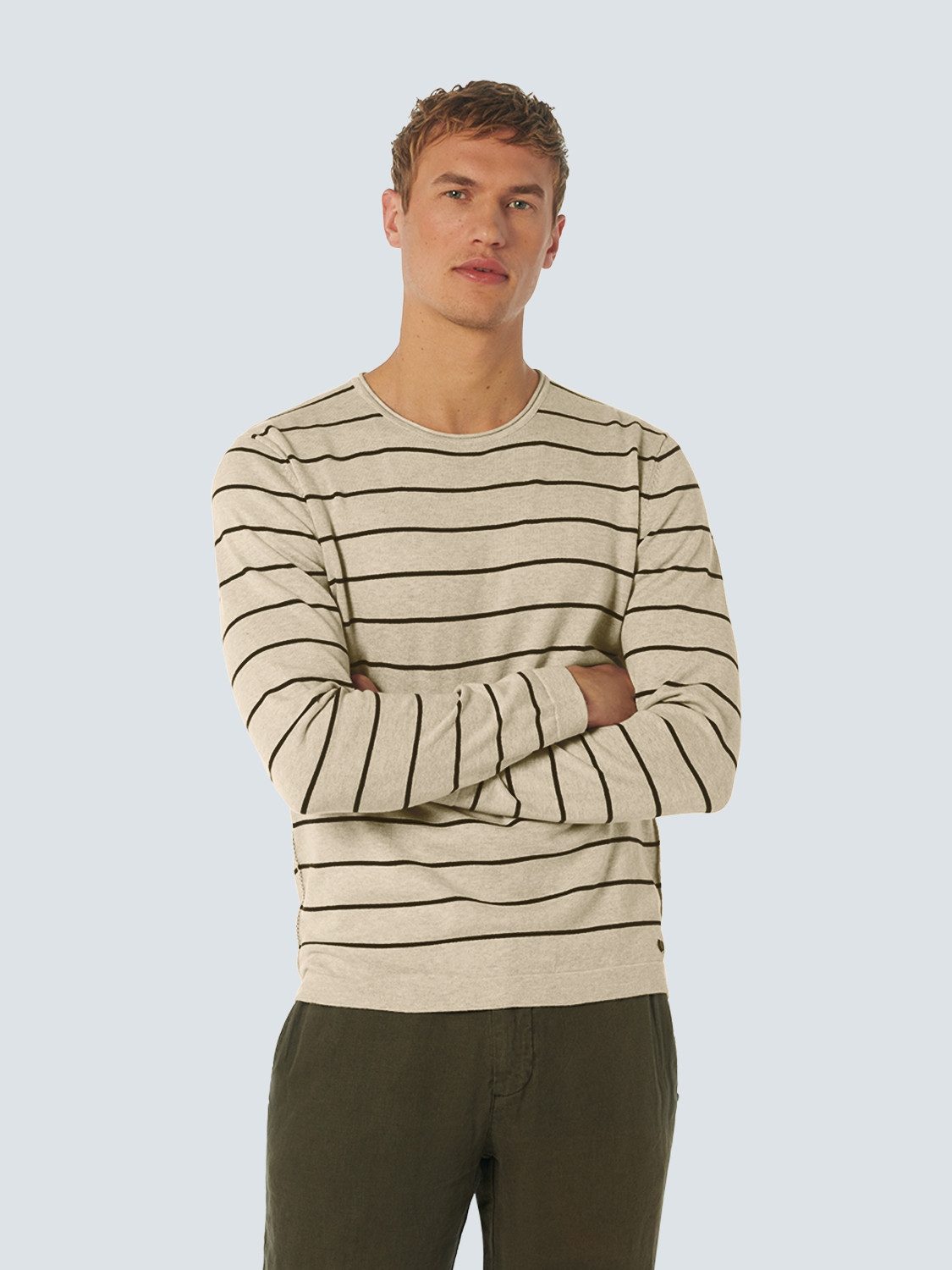 Strickpullover Pullover Crewneck Stripe